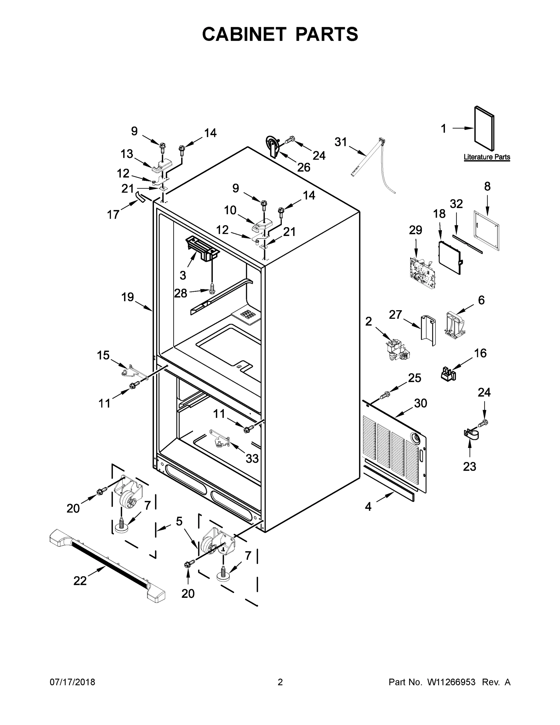 02 - CABINET PARTS