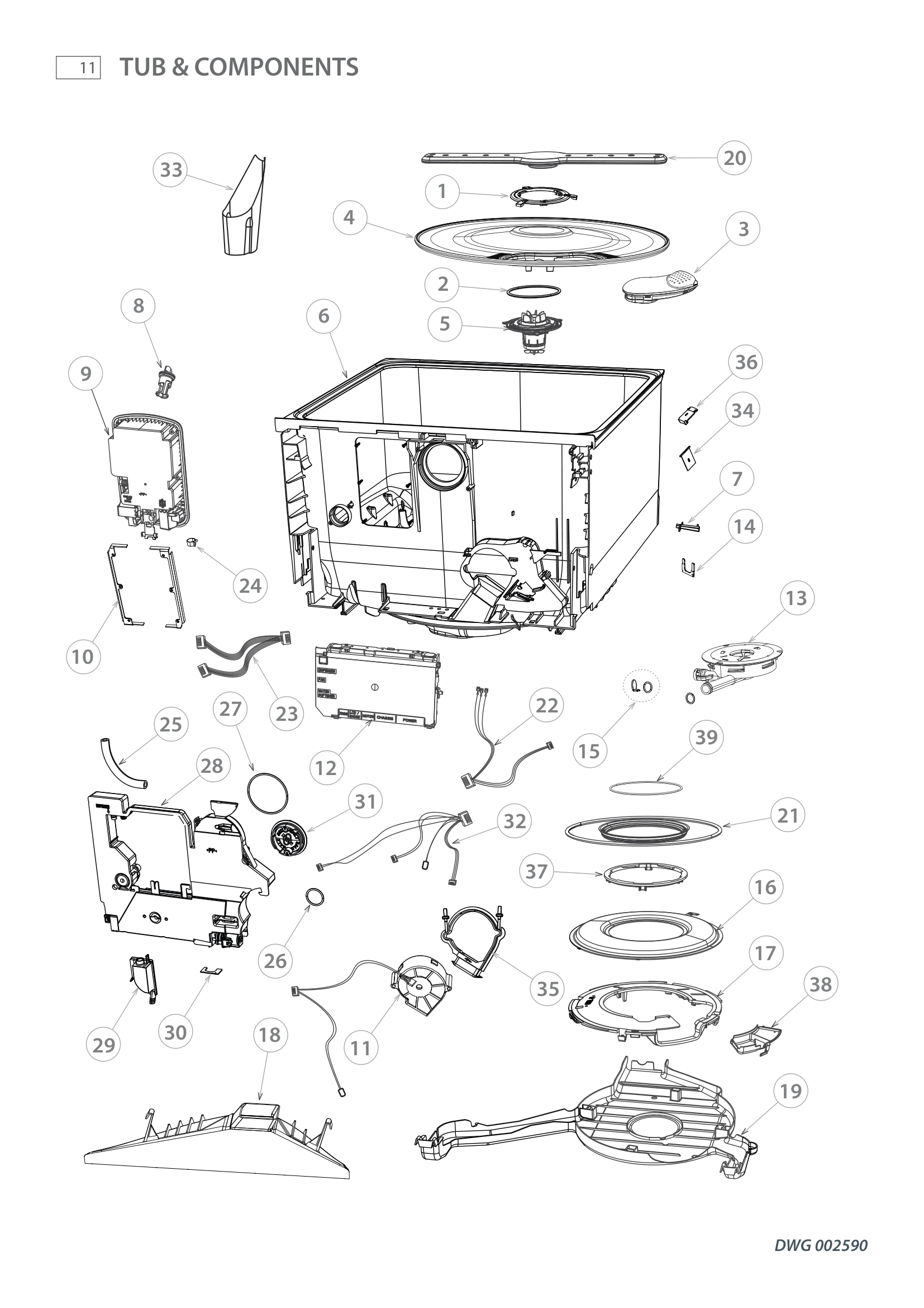 TUB & COMPONENTS