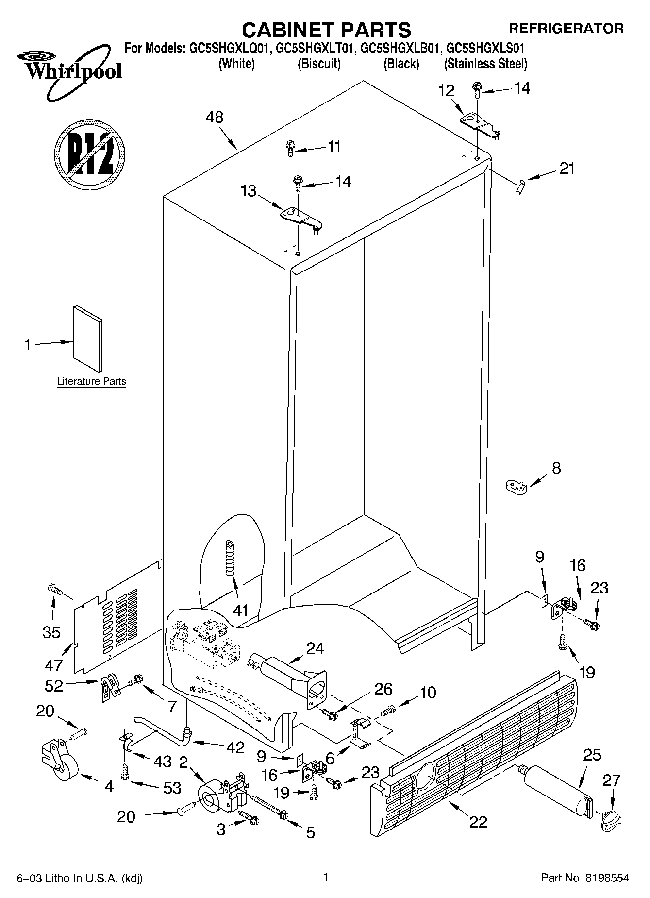 01 - CABINET PARTS