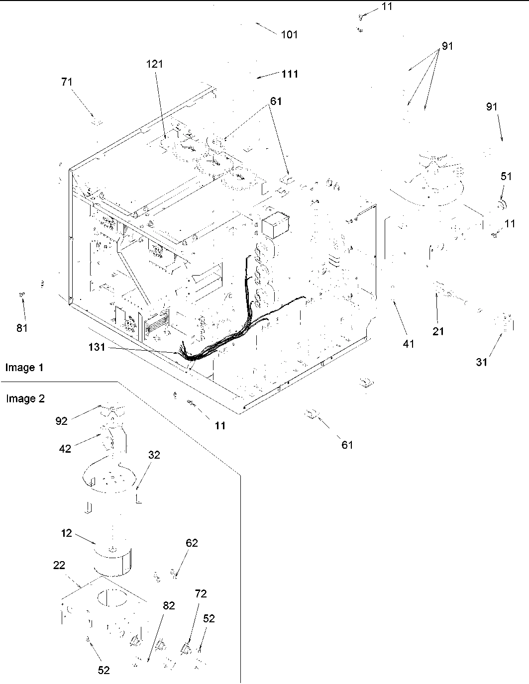 01 - CHASSIS & BLOWER-TRIAC ASSEMBLY PARTS