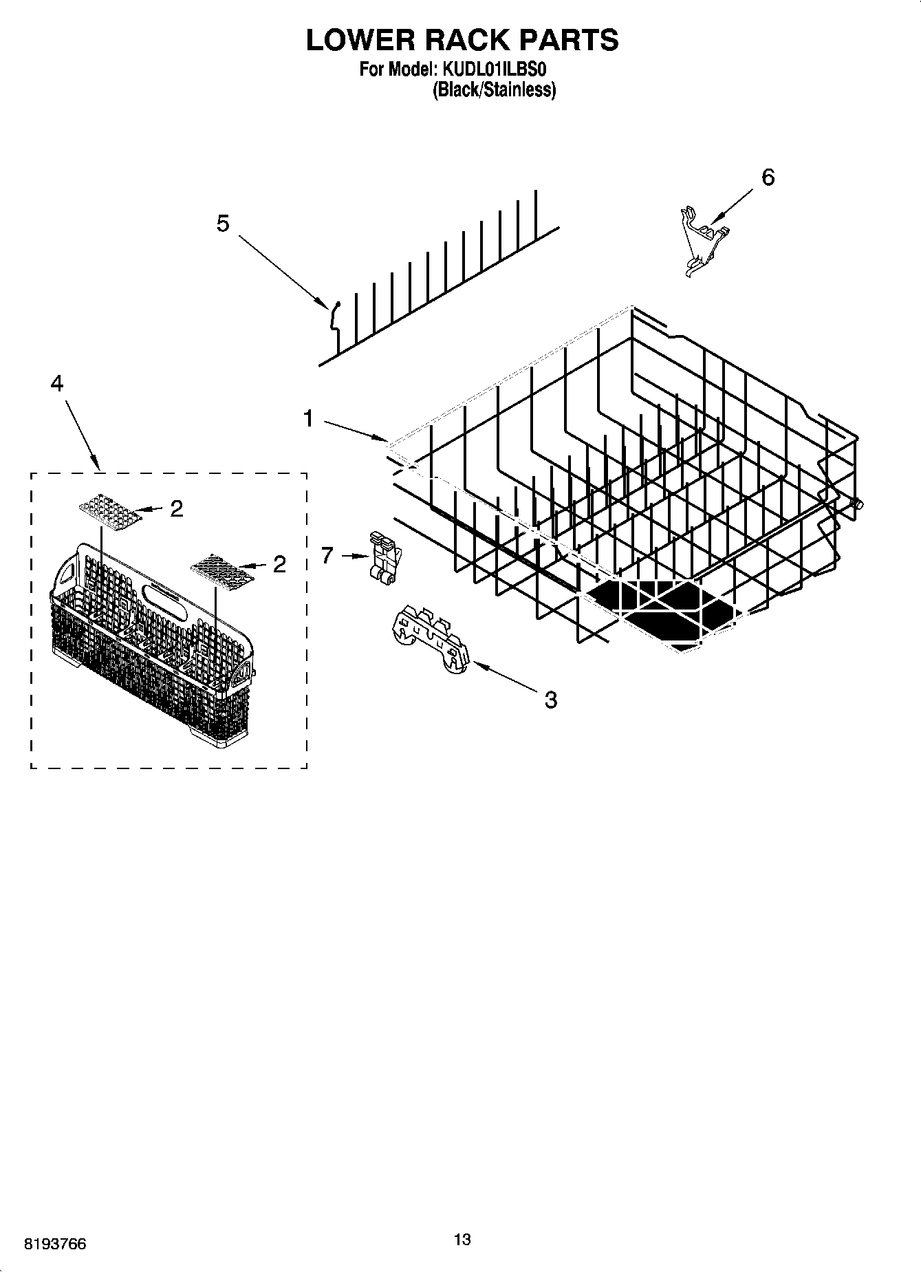 11 - LOWER RACK PARTS