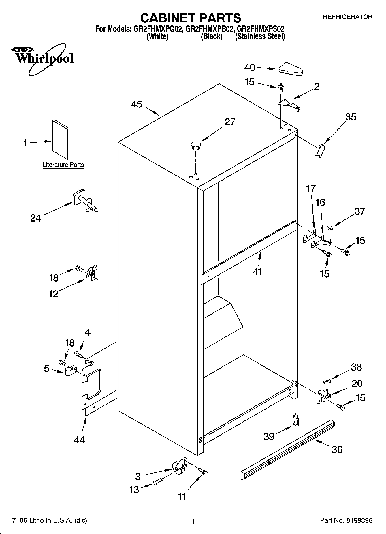 01 - CABINET PARTS