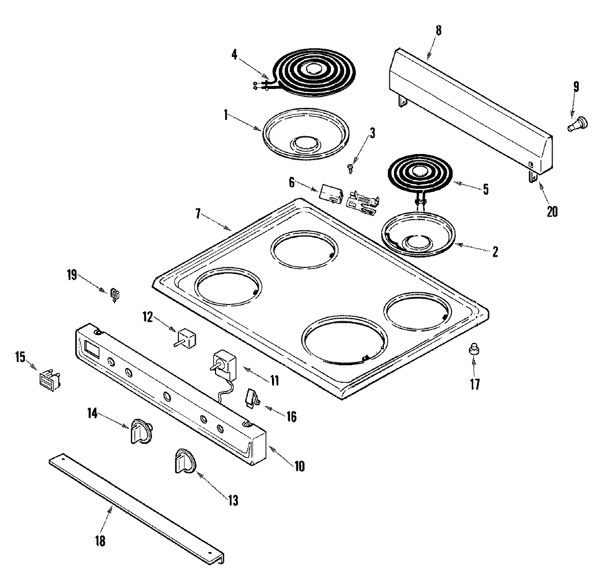 02 - CONTROL PANEL/TOP ASSEMBLY