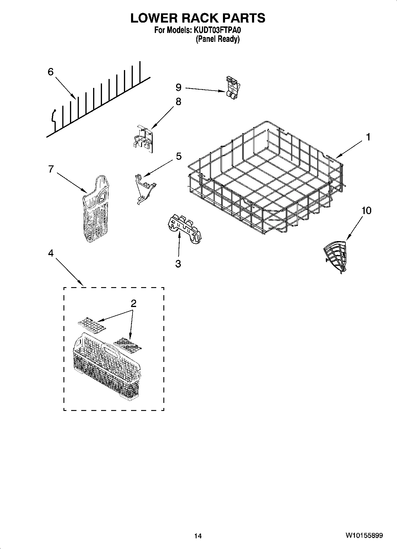 11 - LOWER RACK PARTS