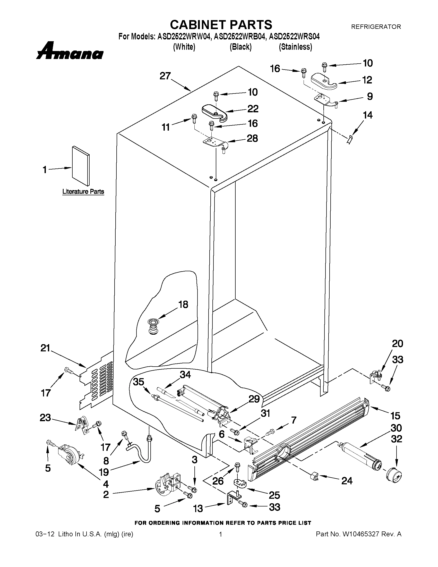 01 - CABINET PARTS