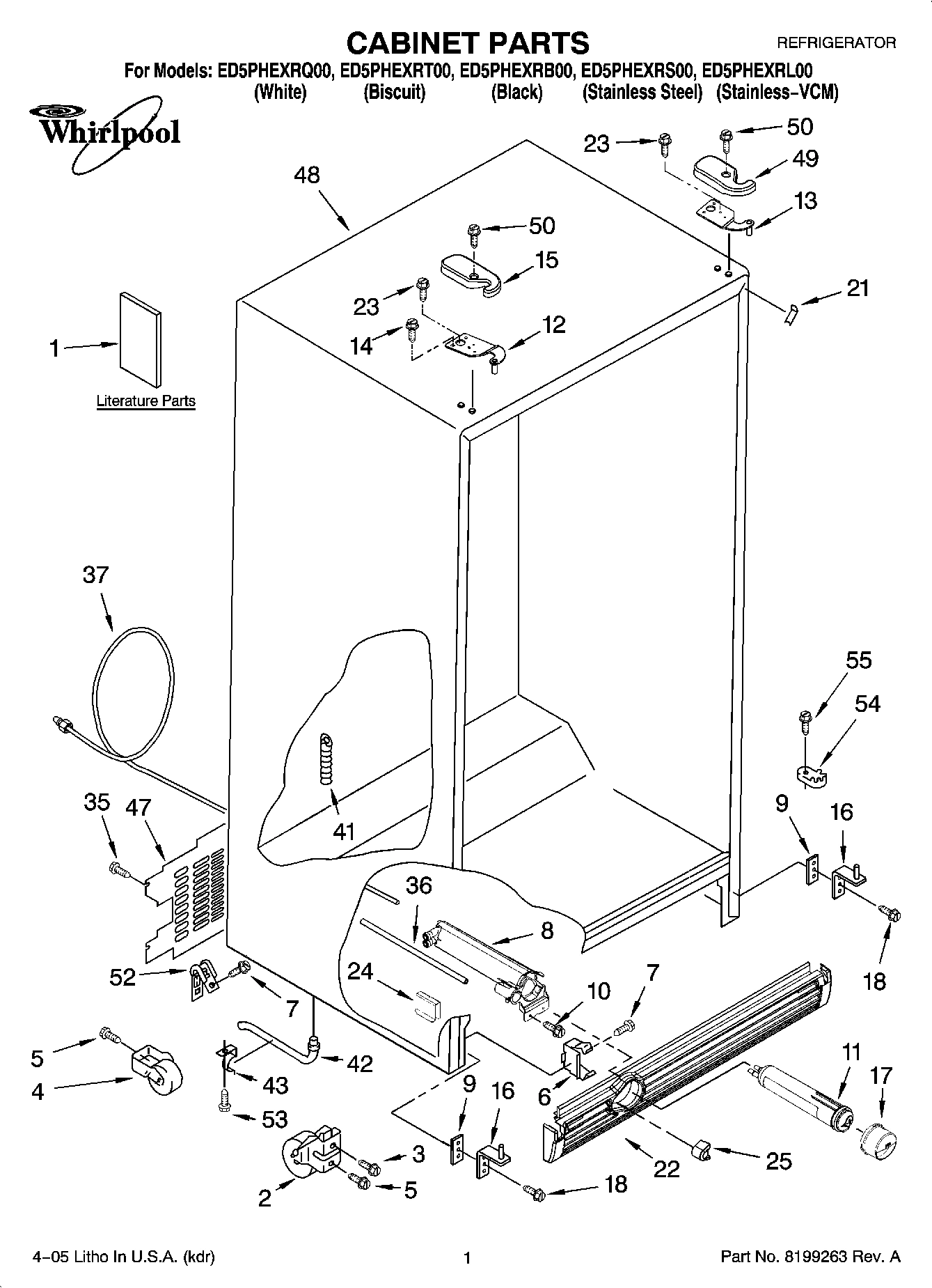 01 - CABINET PARTS