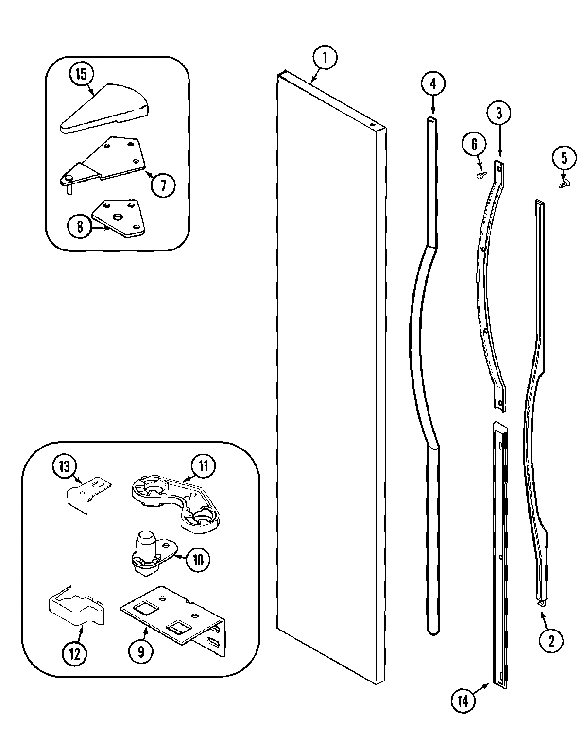 05 - FREEZER OUTER DOOR (JCB2388ARA/B/W)