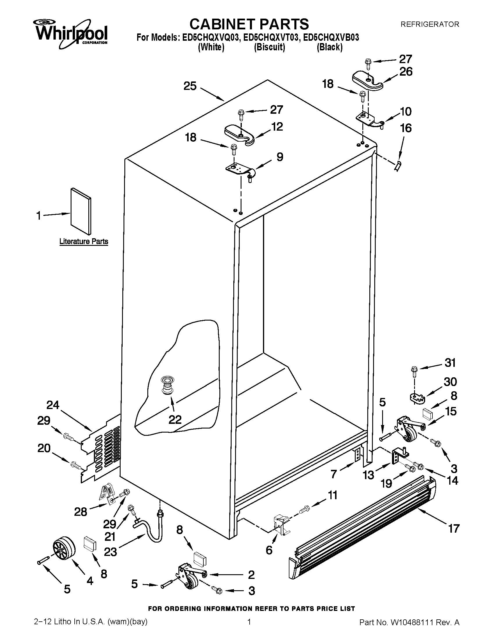 01 - CABINET PARTS