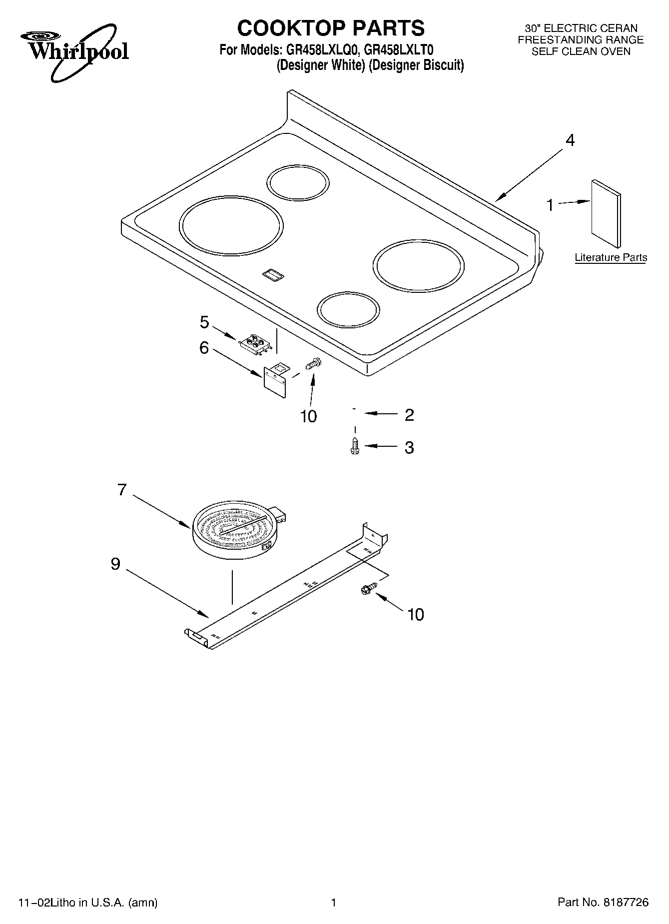 01 - COOKTOP, LITERATURE