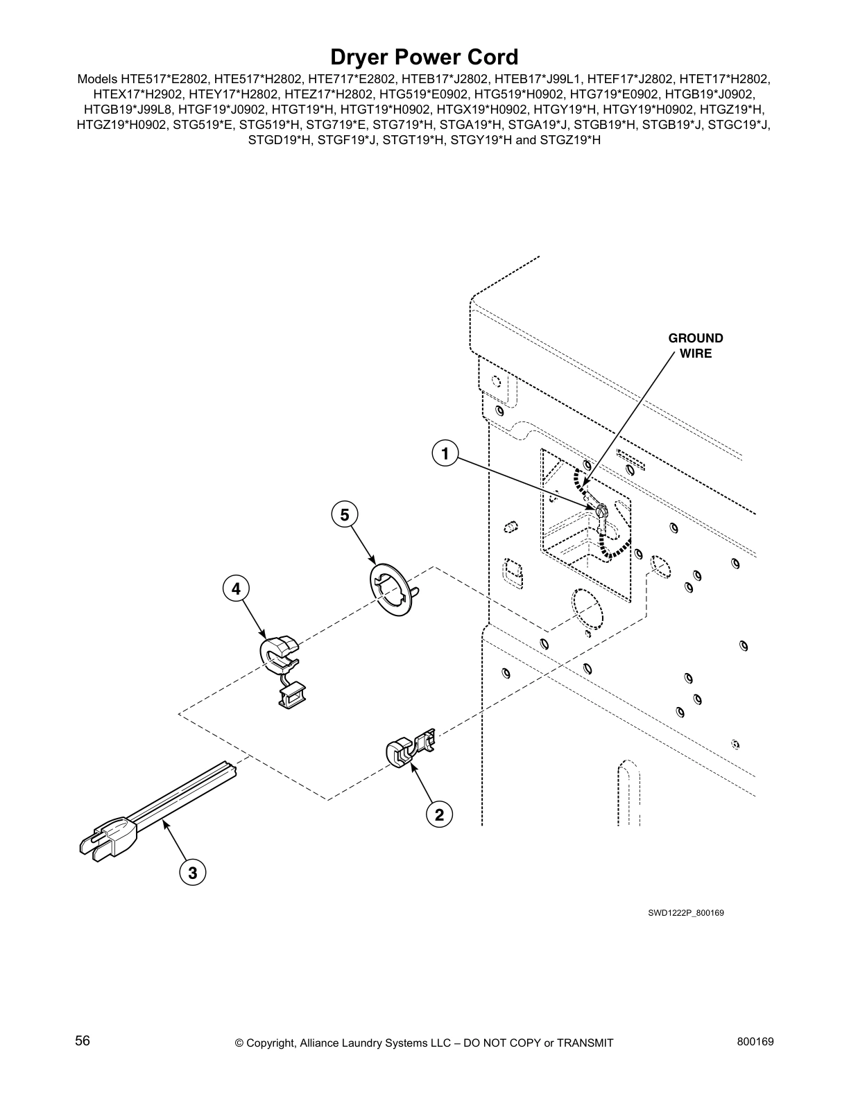 Dryer Power Cord
