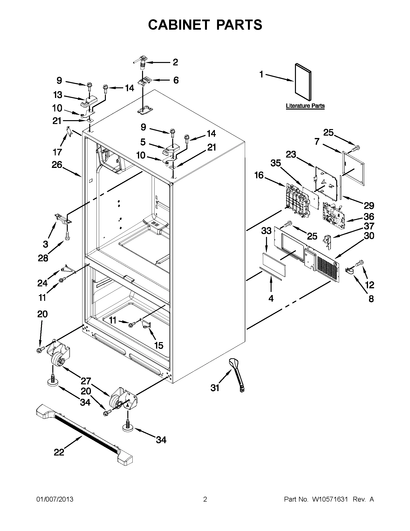 01 - CABINET PARTS