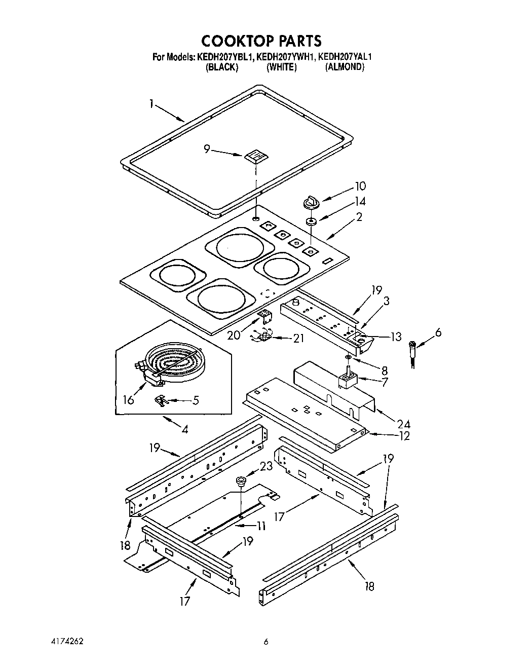 04 - COOKTOP, LIT/OPTIONAL