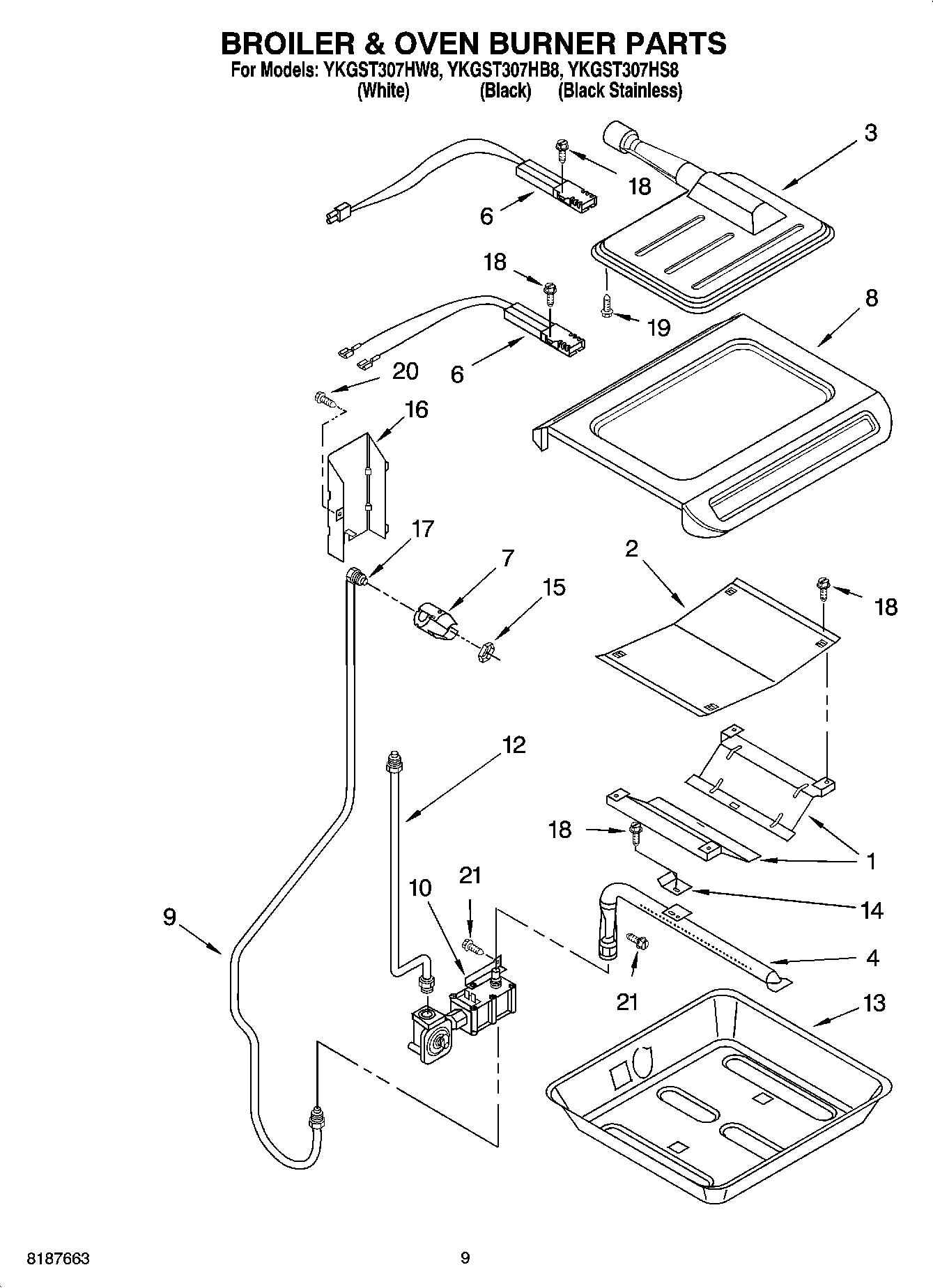 06 - BROILER & OVEN BURNER PARTS
