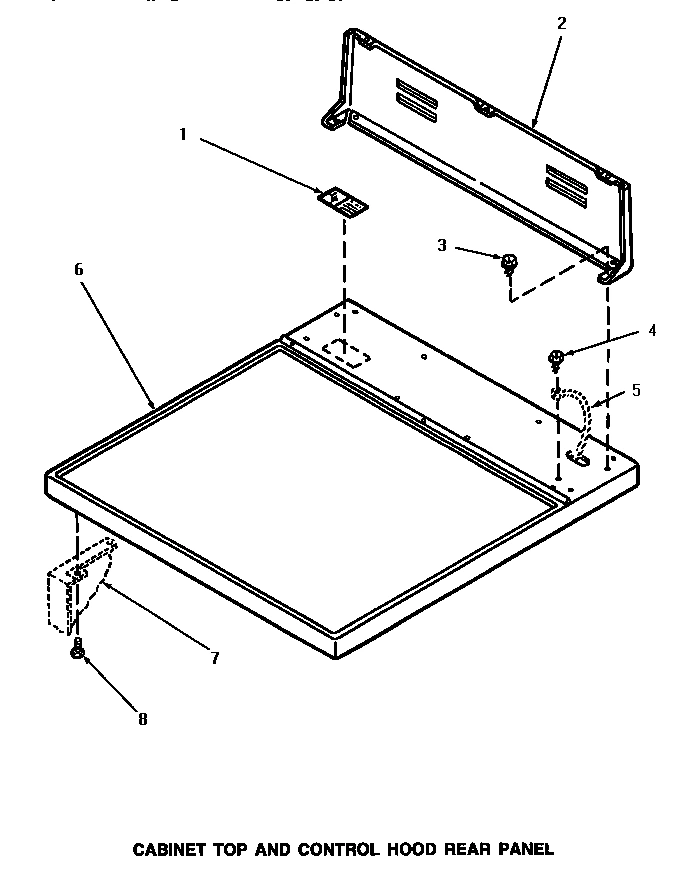02 - CONTROL TOP & CONTROL HOOD REAR PANEL