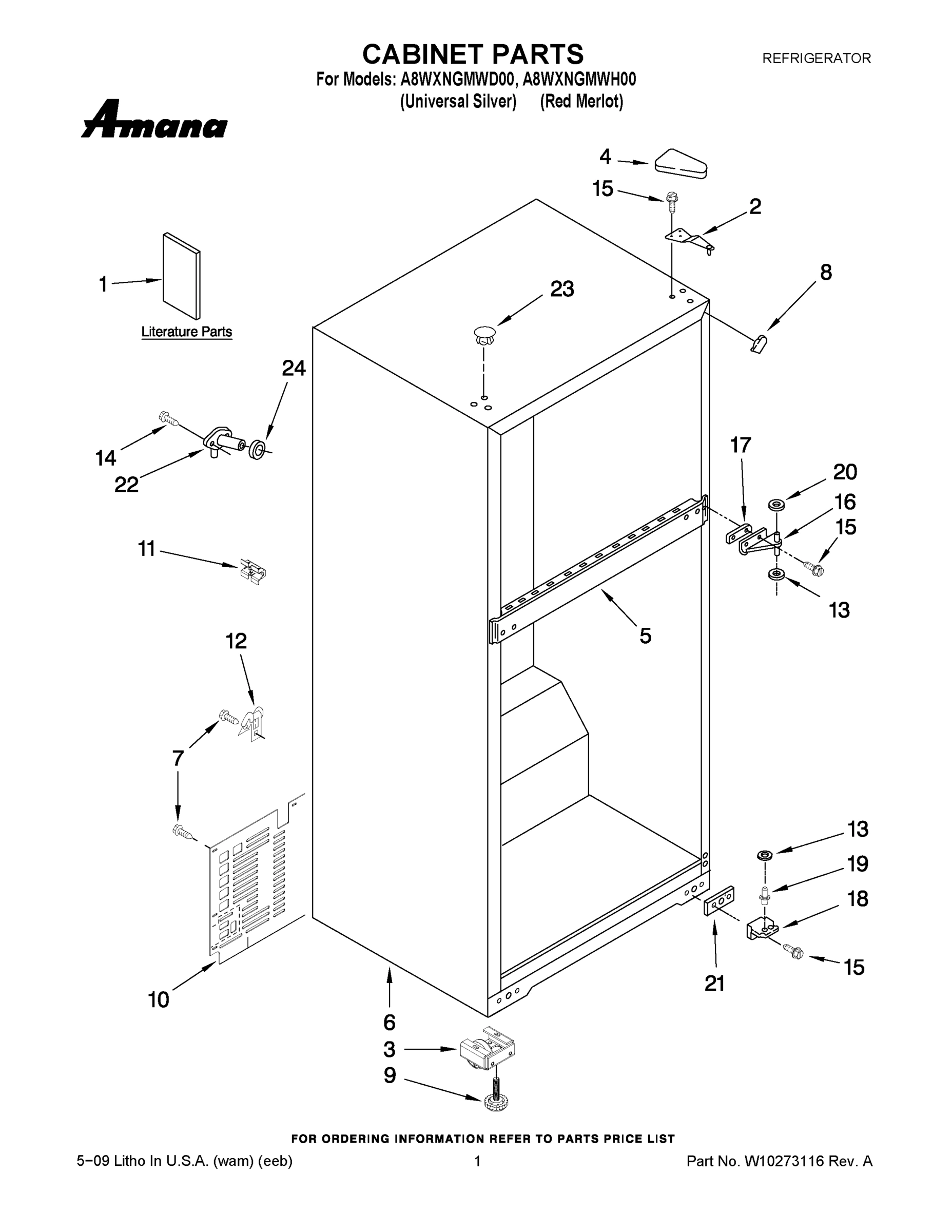 01 - CABINET PARTS