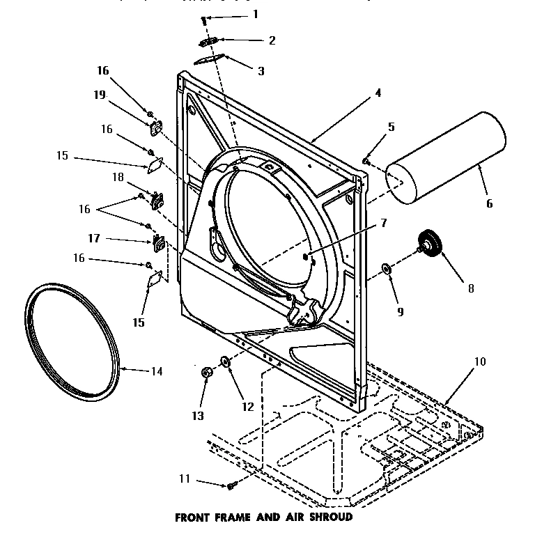 14 - FRONT FRAME & AIR SHROUD