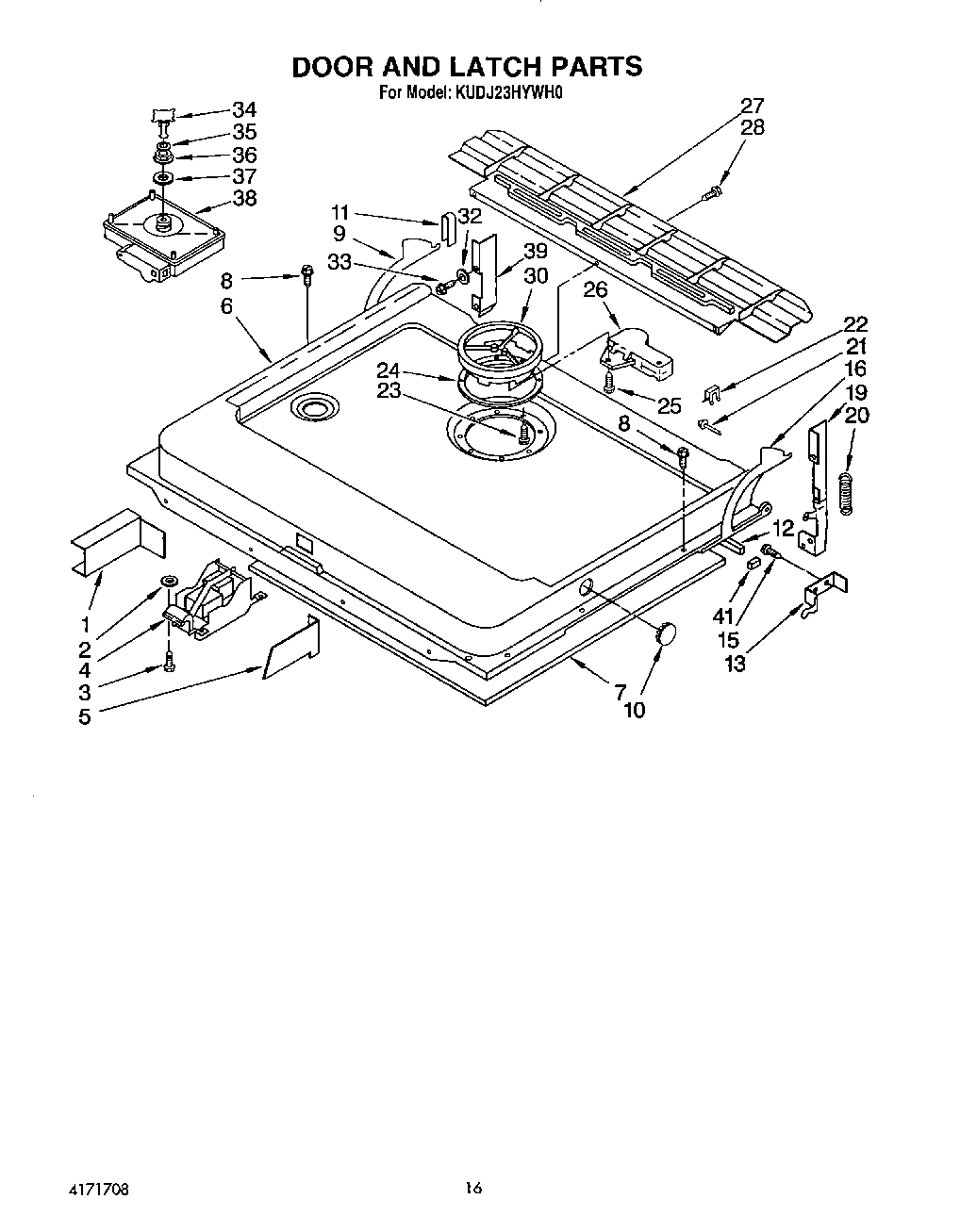13 - DOOR AND LATCH