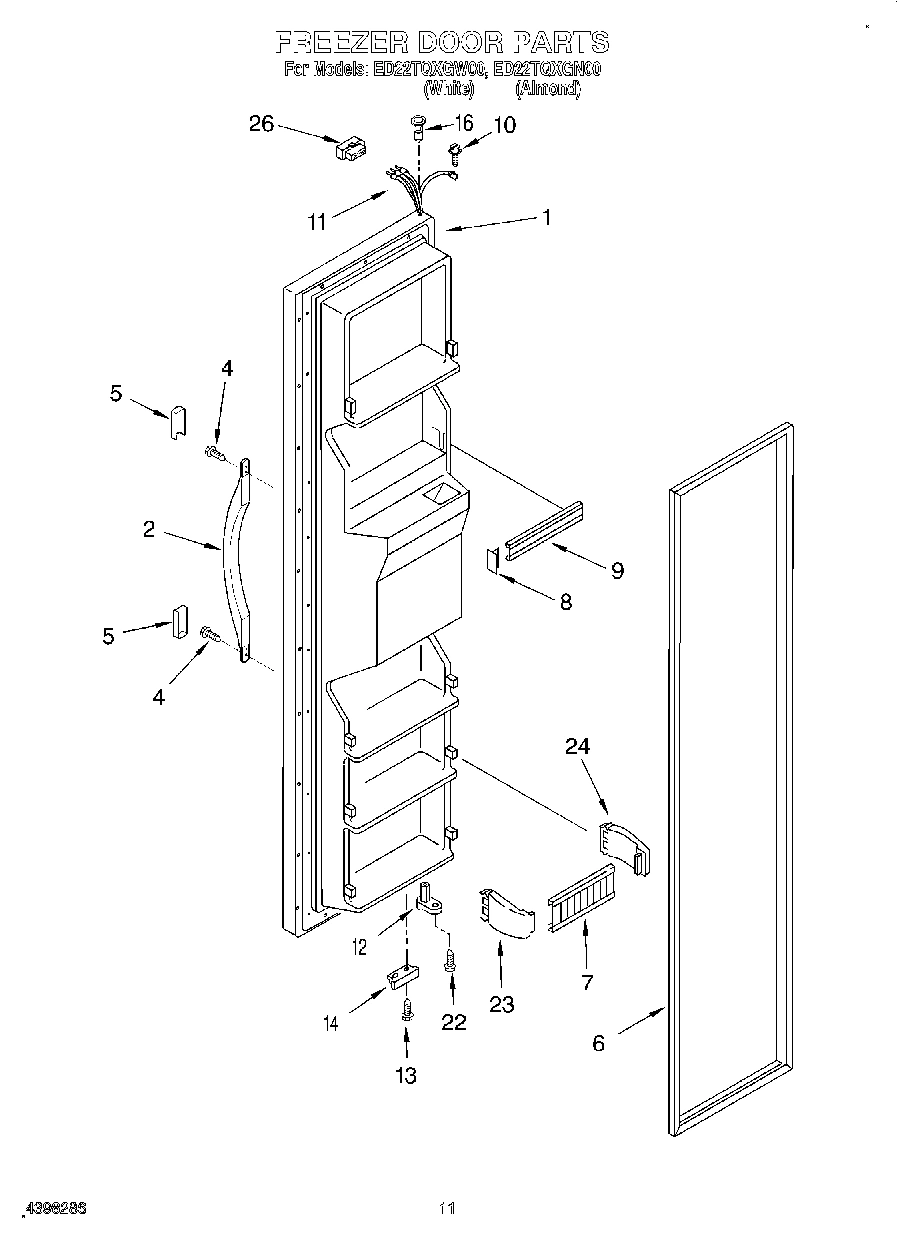 08 - FREEZER DOOR