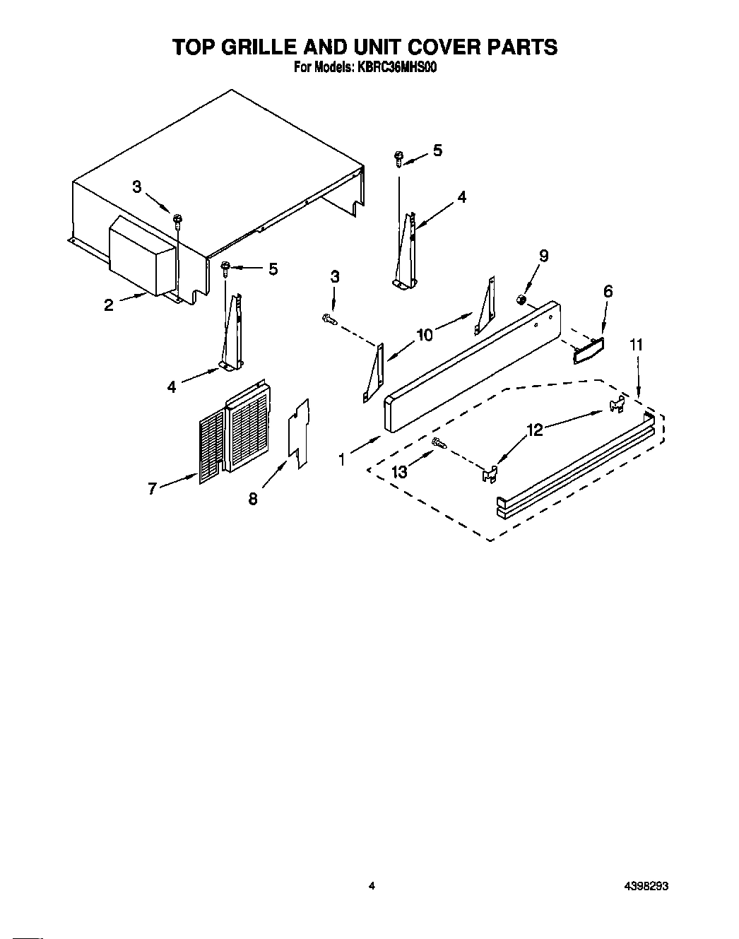 03 - TOP GRILLE AND UNIT COVER