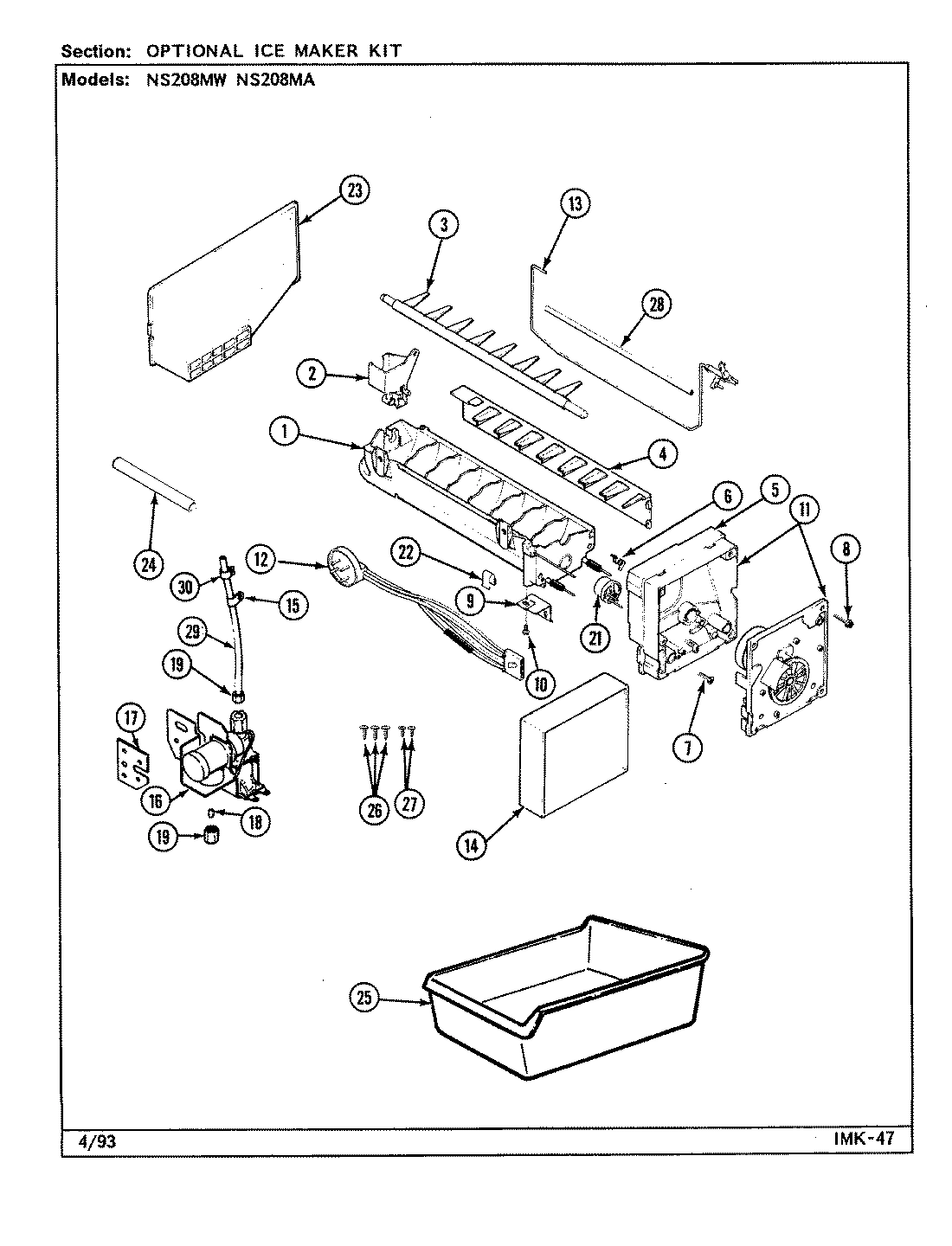 05 - OPTIONAL ICE MAKER KIT