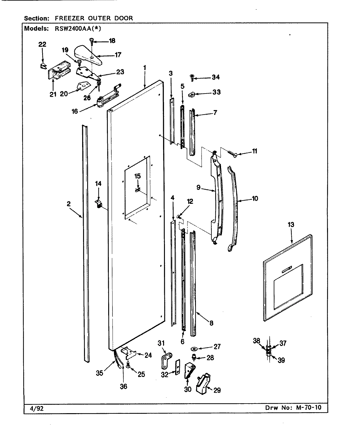 03 - FREEZER OUTER DOOR