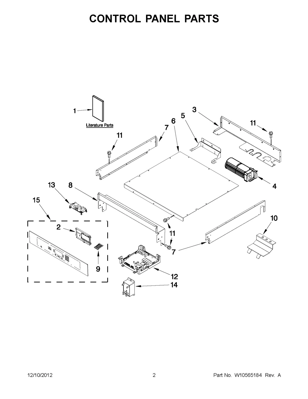 01 - CONTROL PANEL PARTS