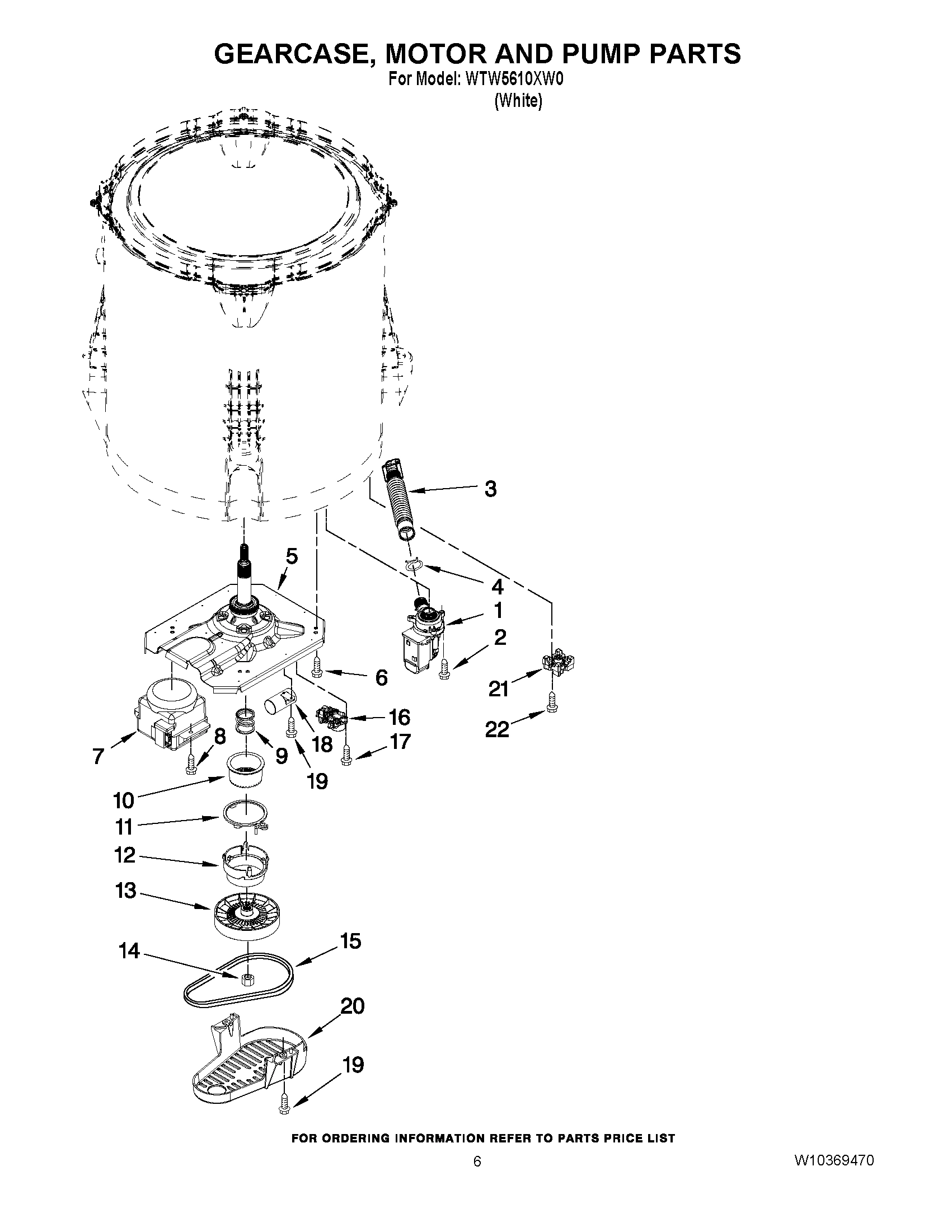04 - GEARCASE, MOTOR AND PUMP PARTS