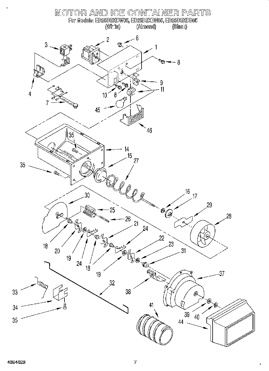 05 - MOTOR AND ICE CONTAINER