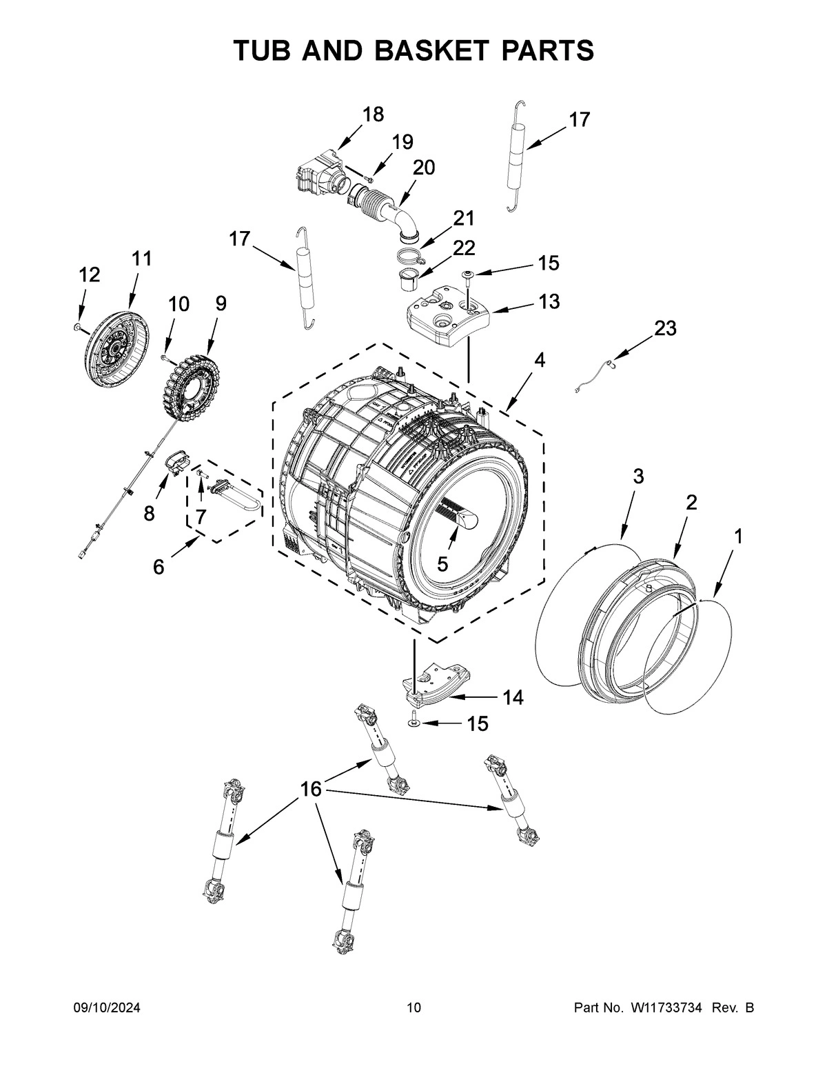 06 - TUB AND BASKET PARTS