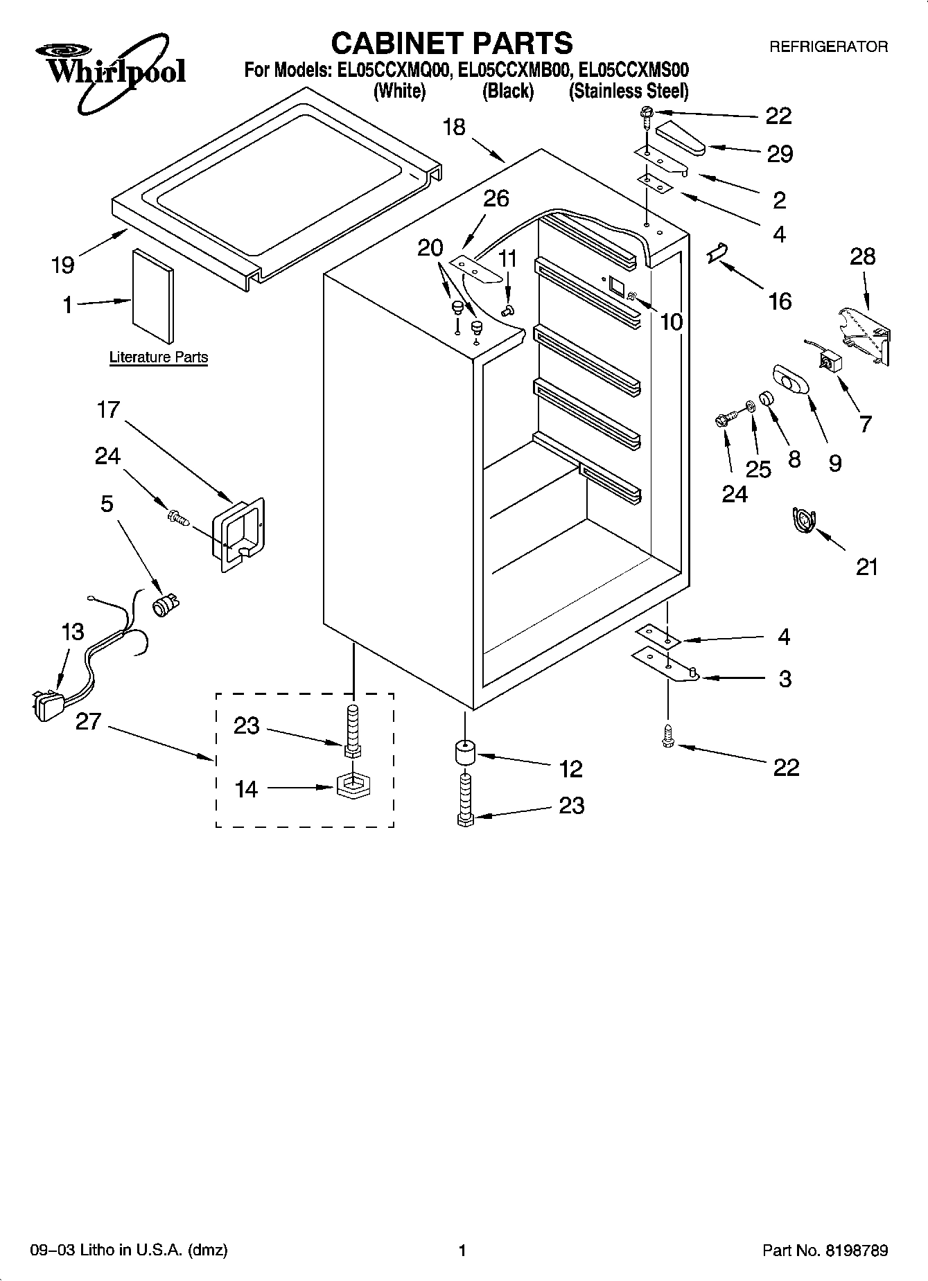 01 - CABINET PARTS