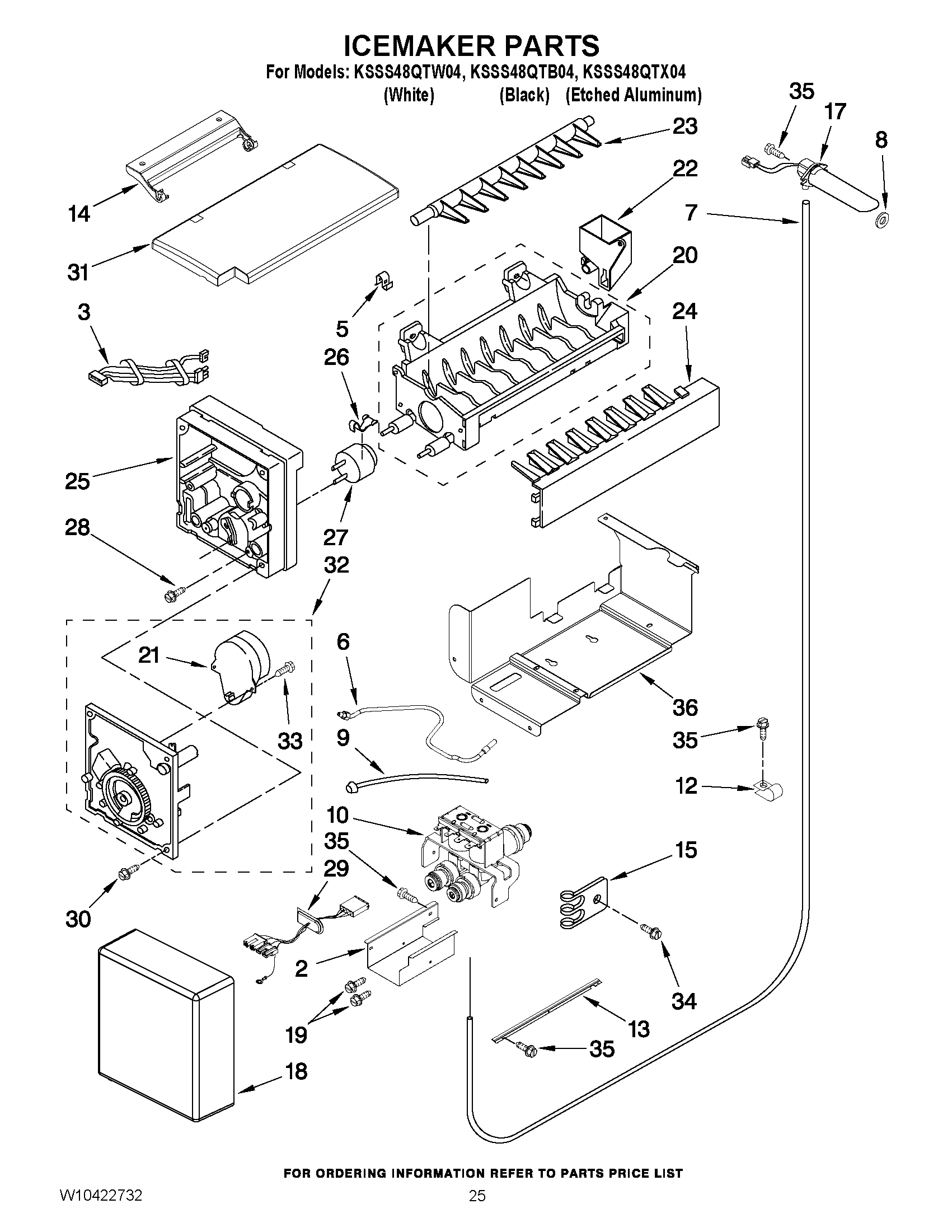 15 - ICEMAKER PARTS