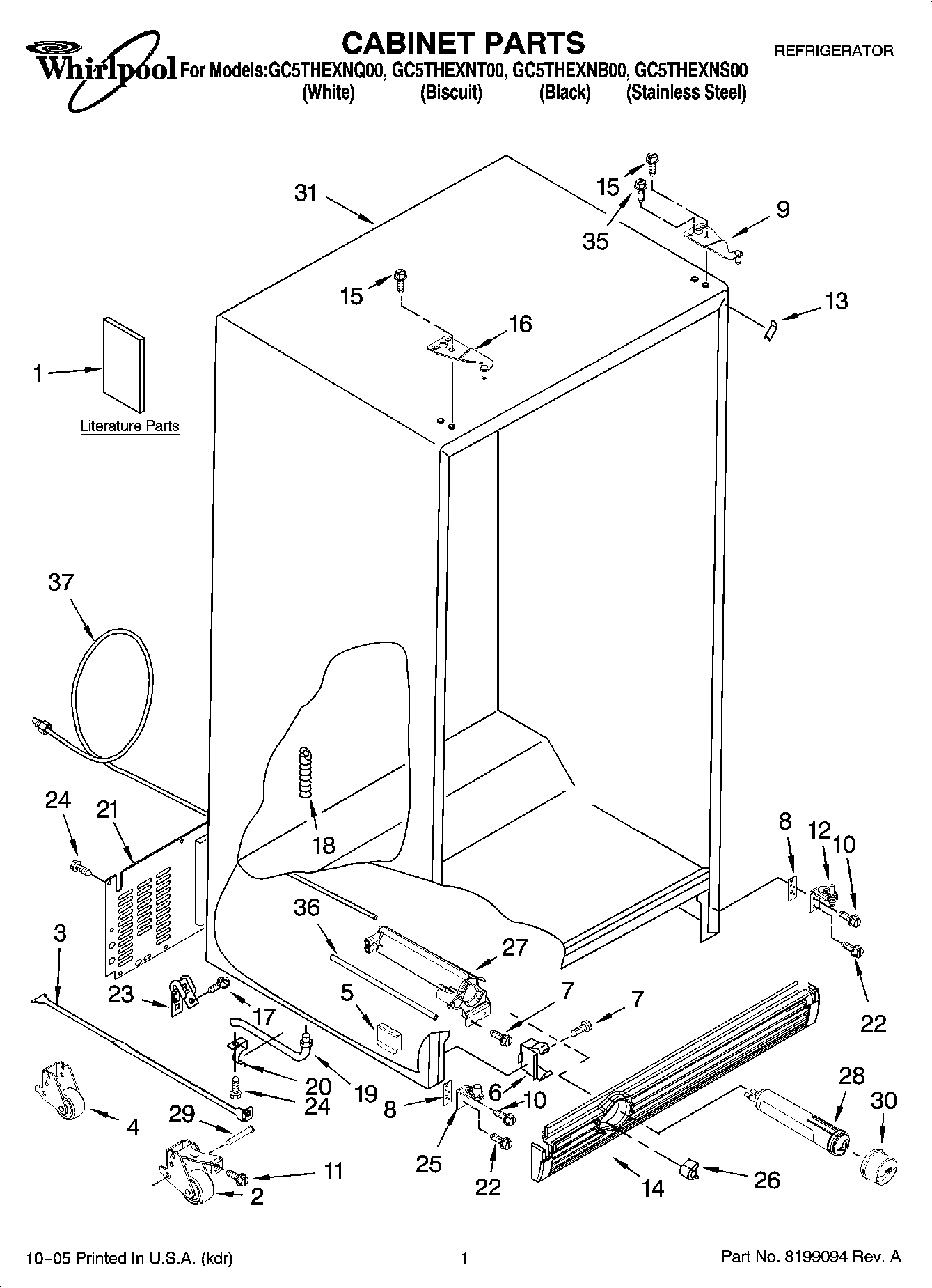 01 - CABINET PARTS
