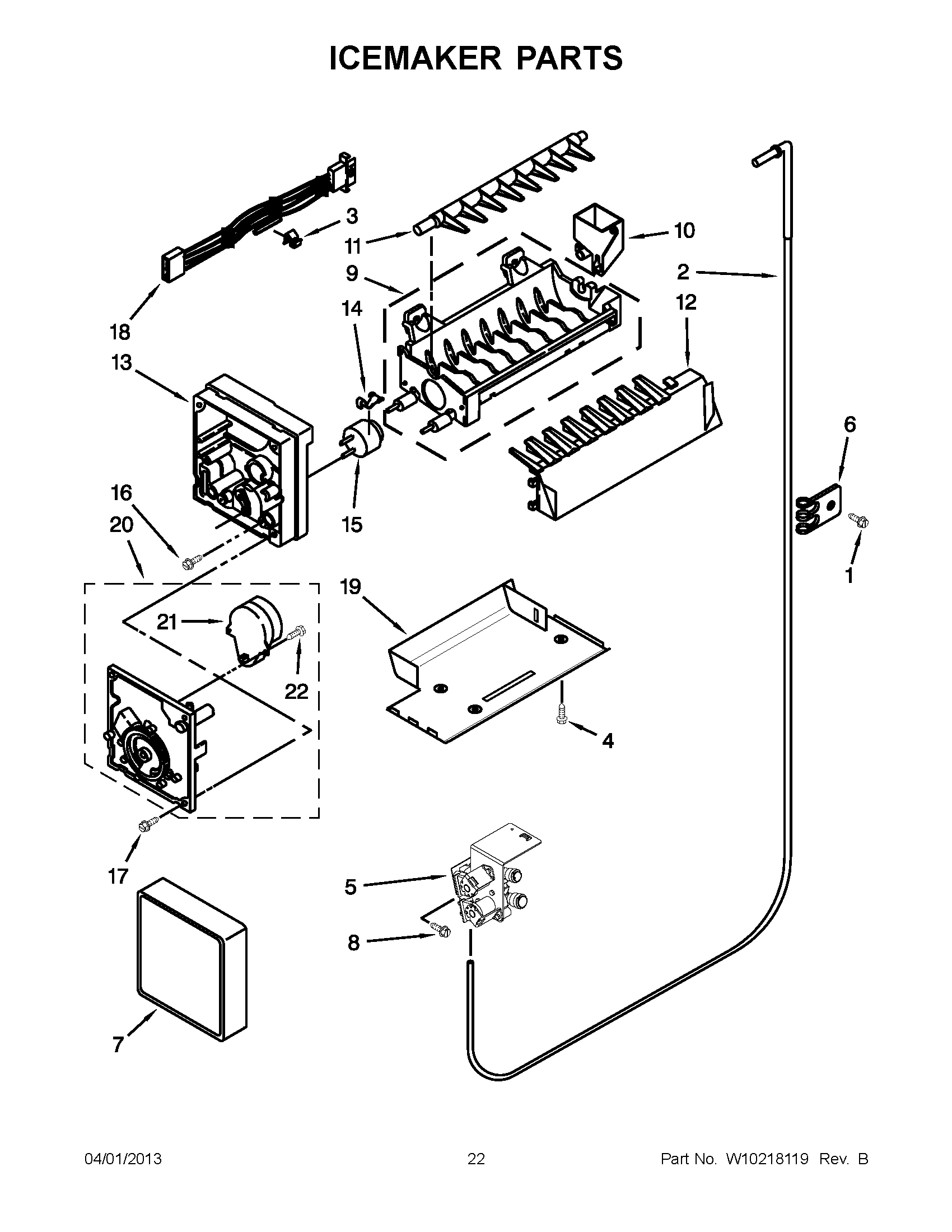 11 - ICEMAKER PARTS