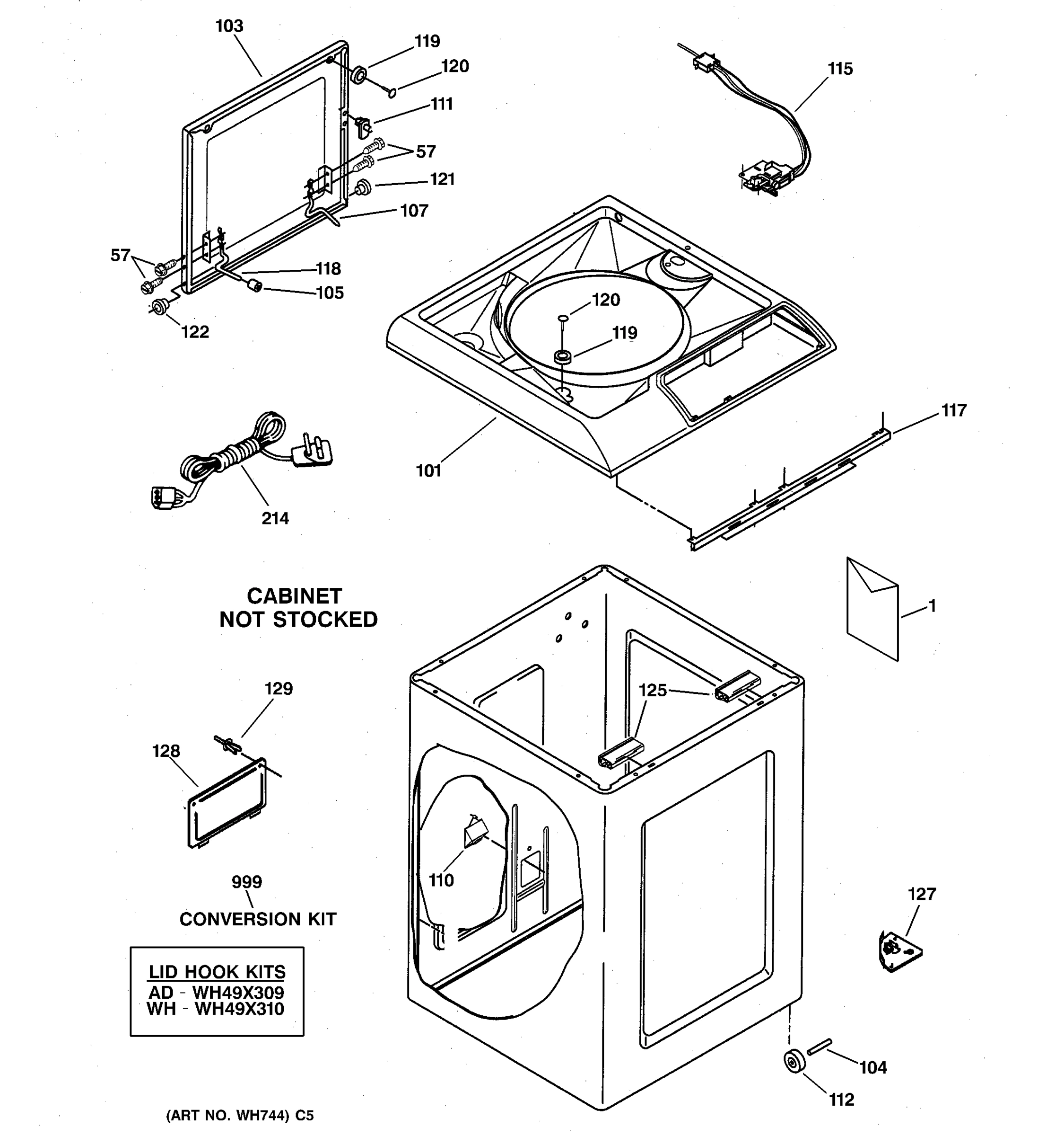 TOP & CABINET PARTS