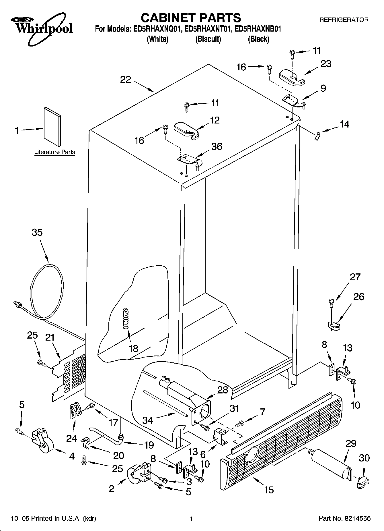 01 - CABINET PARTS