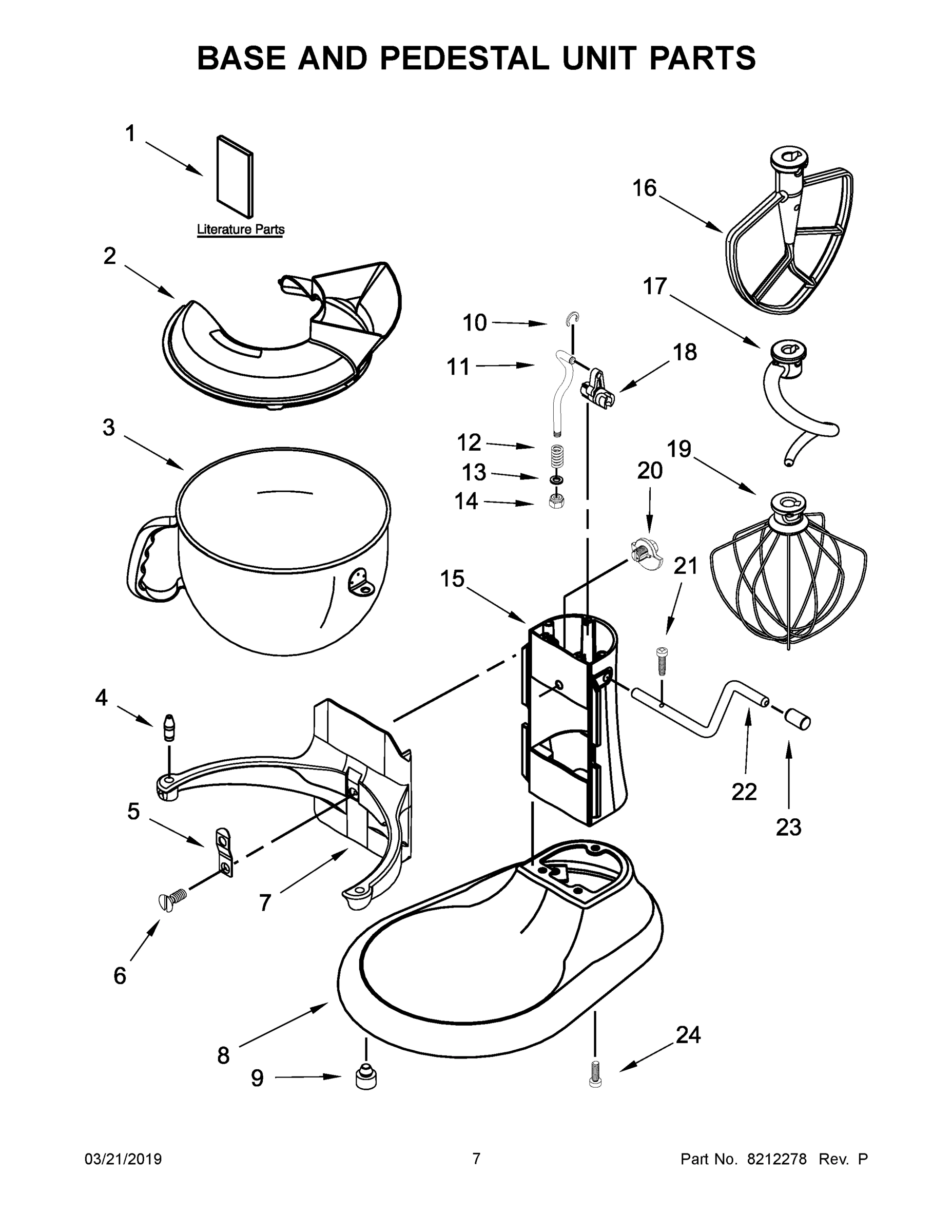 04 - BASE AND PEDESTAL UNIT PARTS