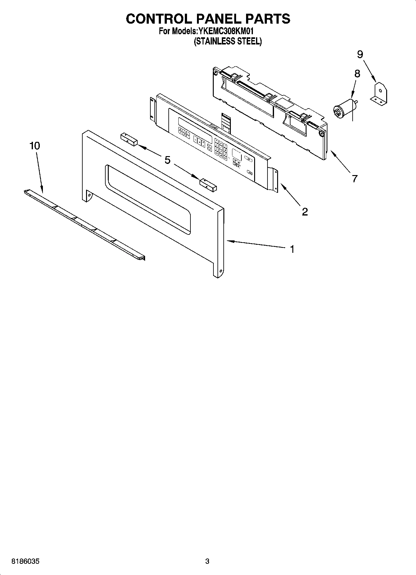 02 - CONTROL PANEL PARTS