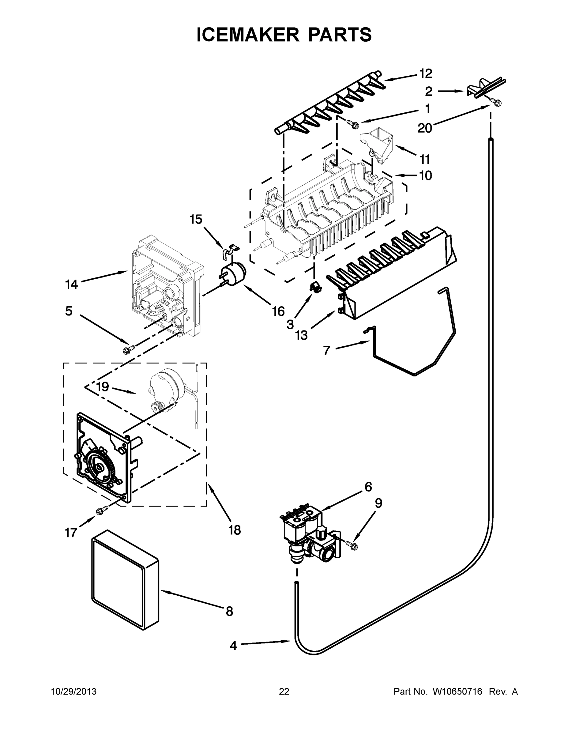 12 - ICEMAKER PARTS