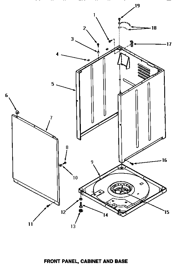 09 - FRONT PANEL, CABINET & BASE