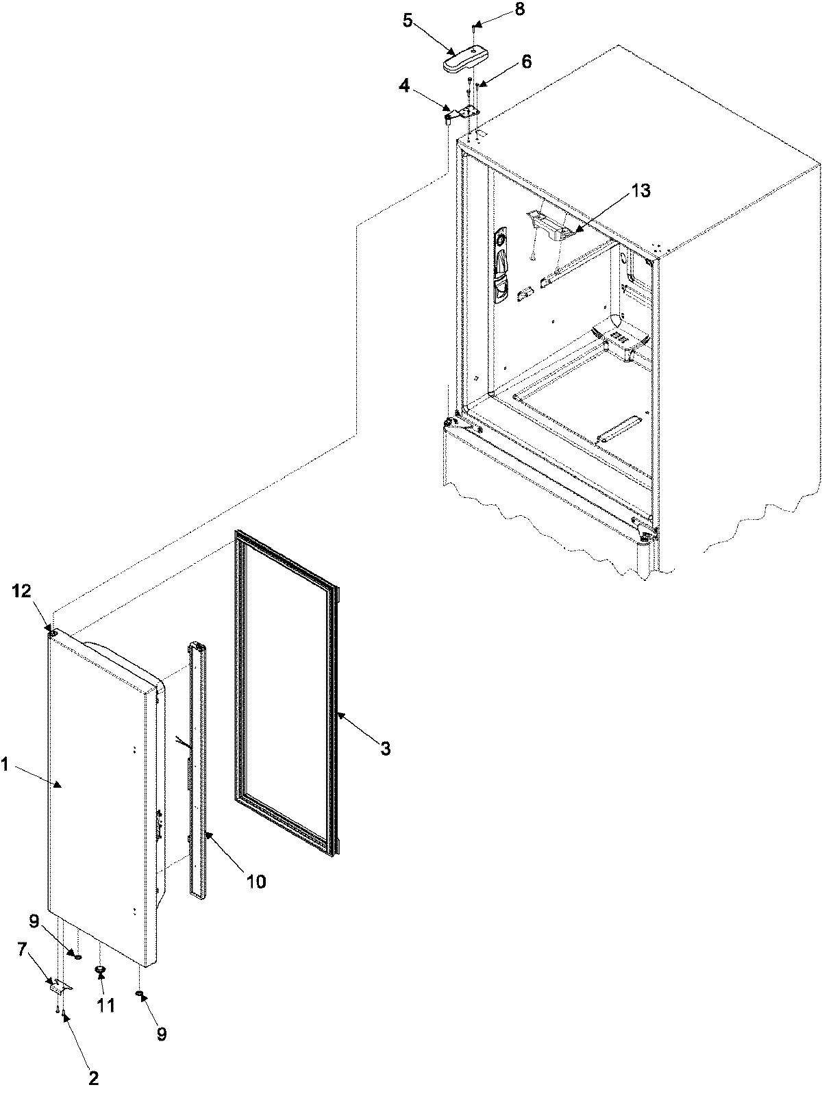 10 - LEFT REFRIGERATOR DOOR