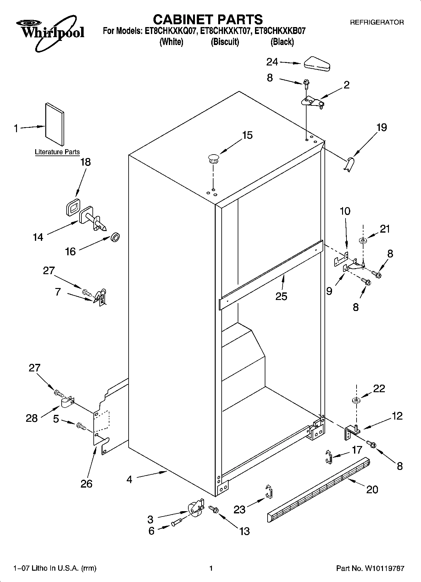 01 - CABINET PARTS