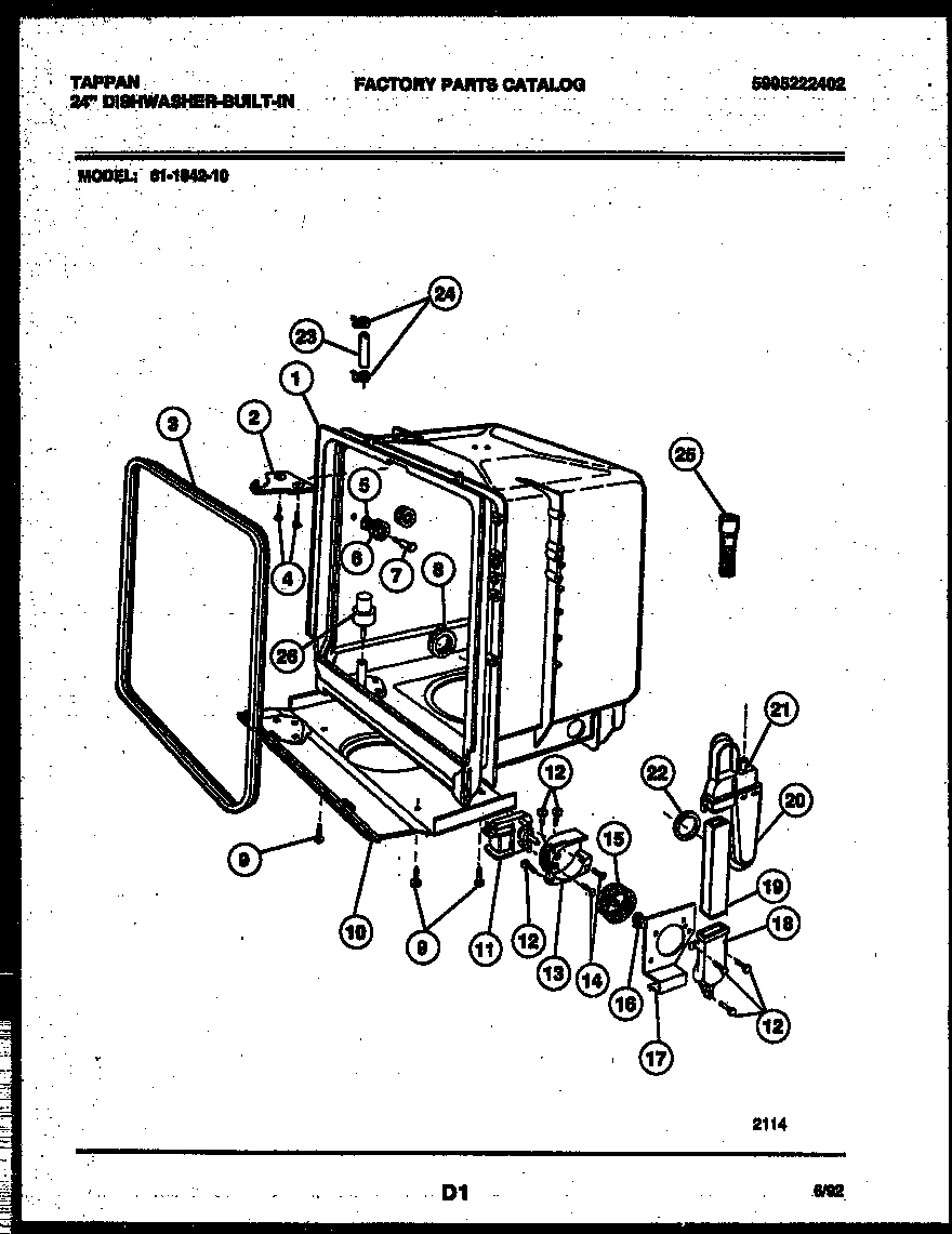 05 - TUB AND FRAME PARTS