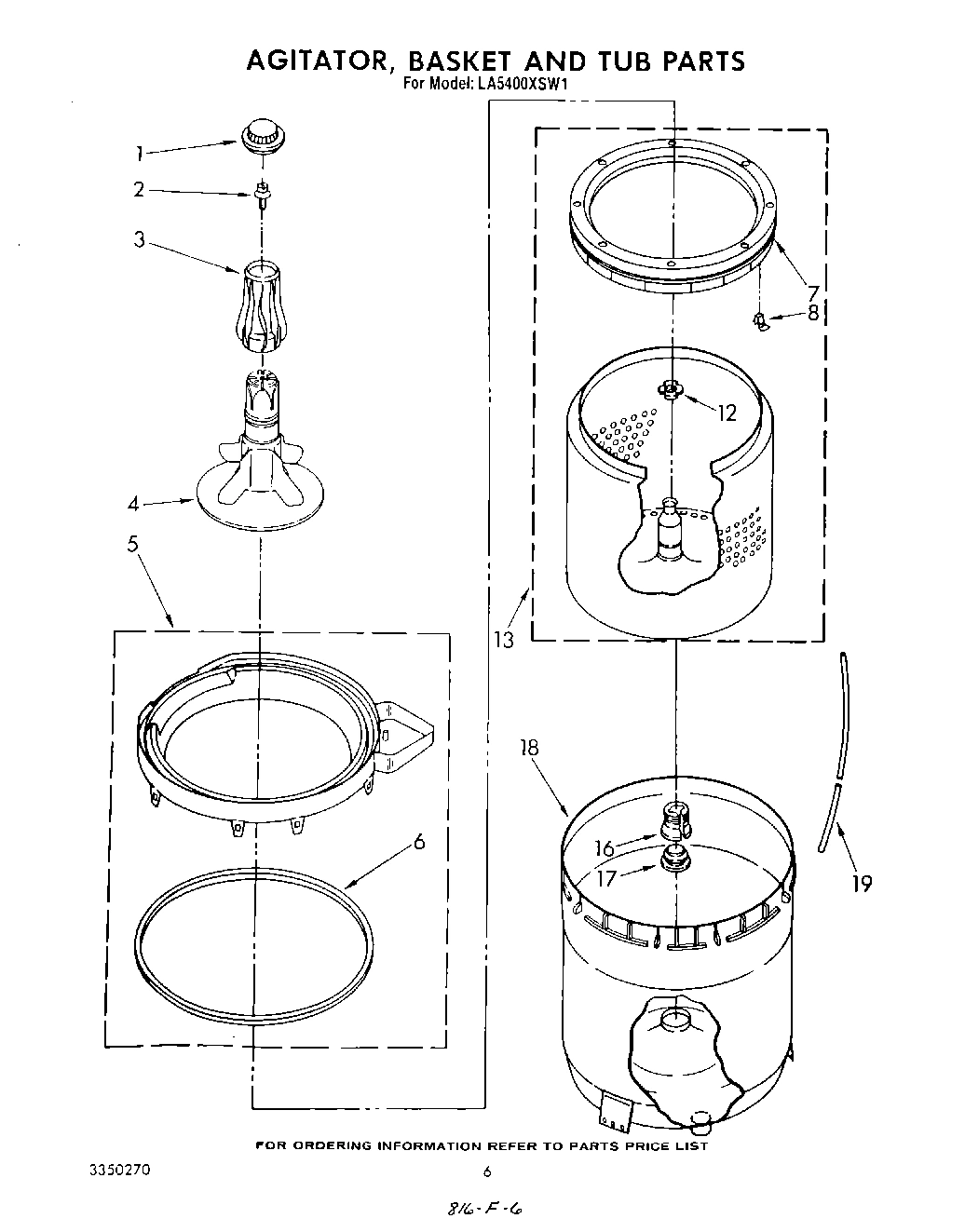 04 - AGITATOR, BASKET AND TUB