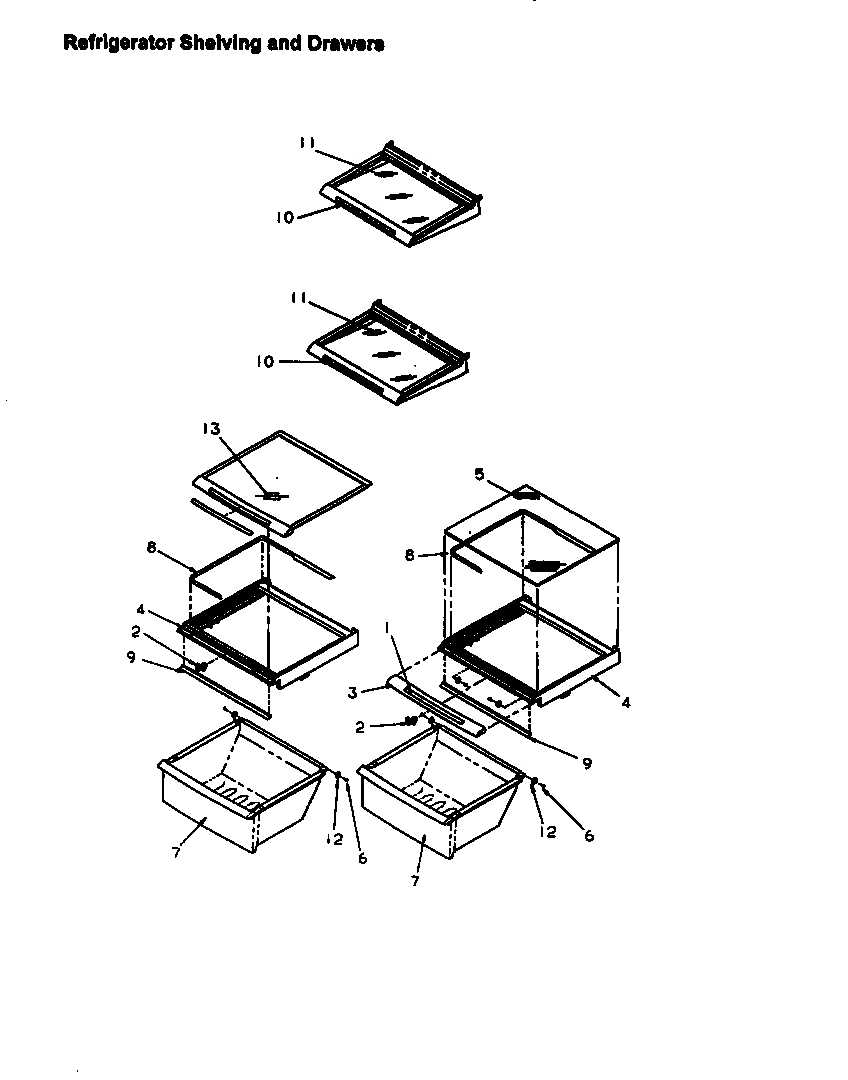 12 - REF SHELVING AND DRAWERS