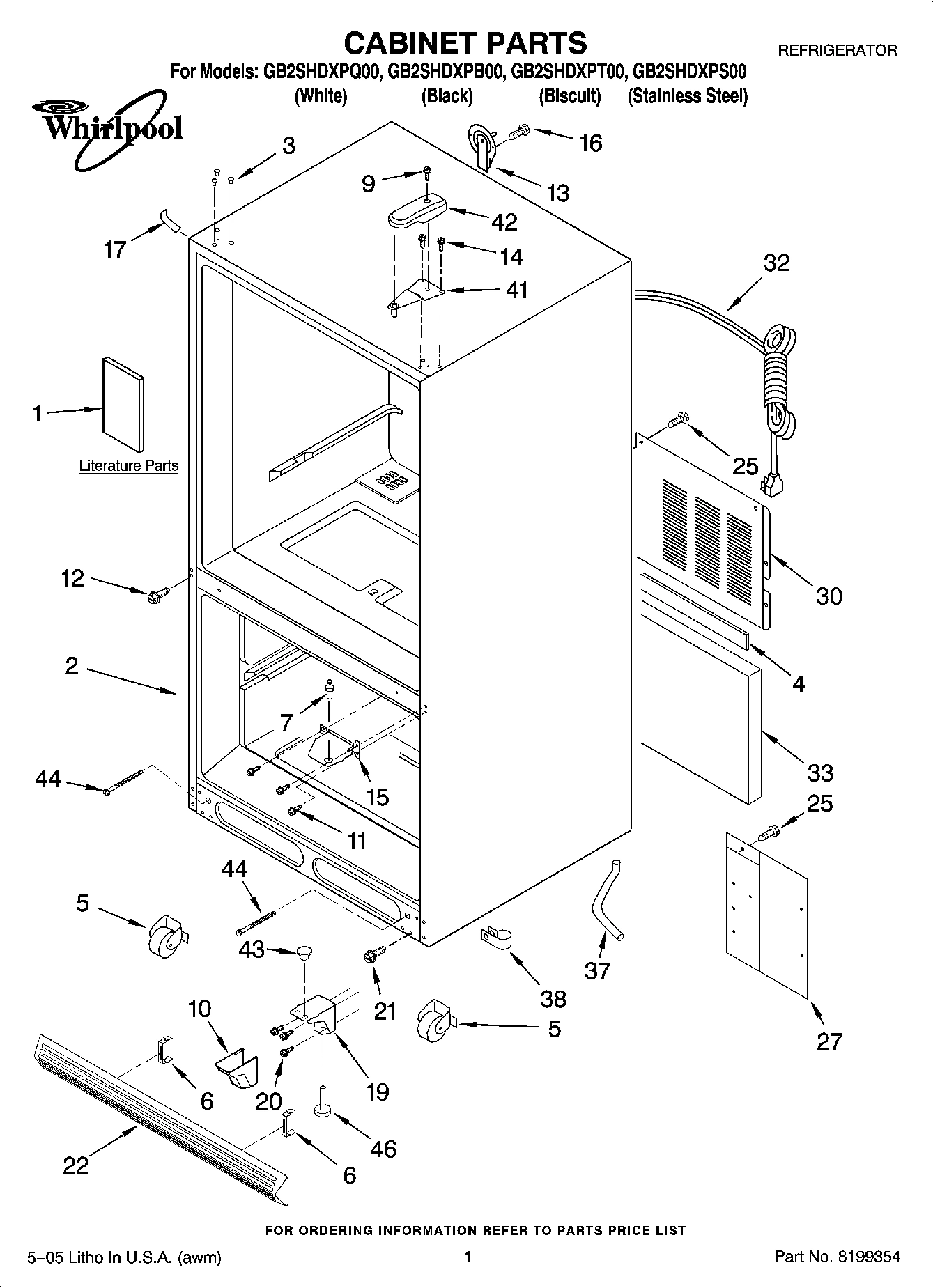 01 - CABINET PARTS