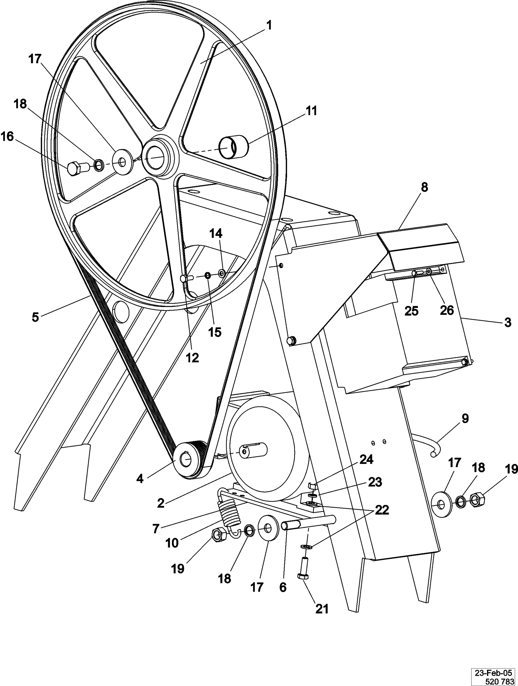 10 - MOTOR & BASKET PULLEY