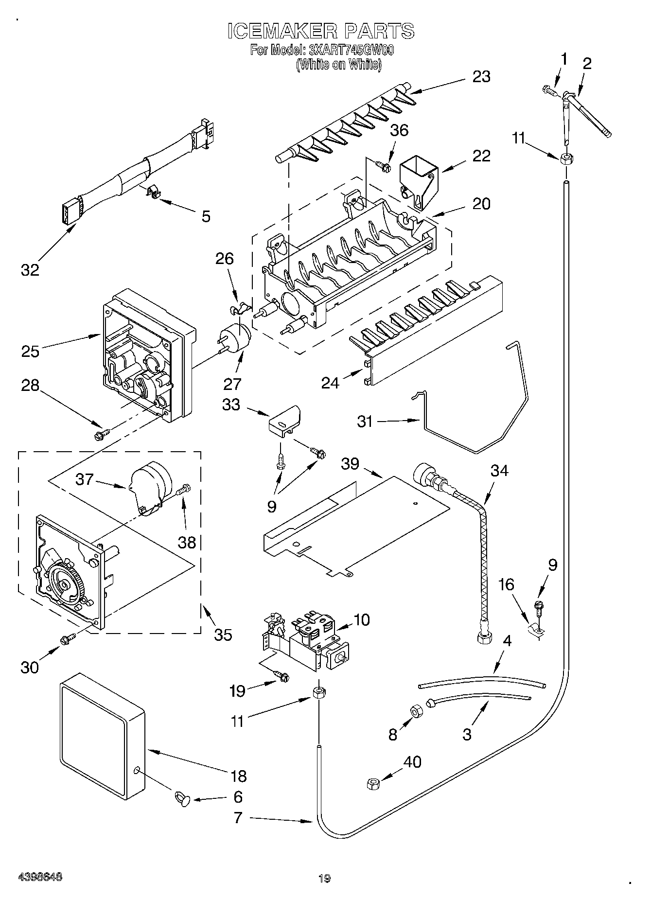12 - ICEMAKER, OPTIONAL