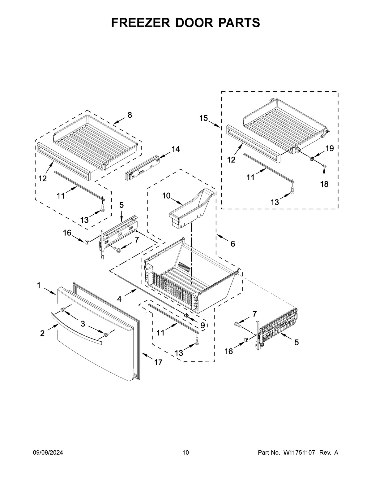 06 - FREEZER DOOR PARTS