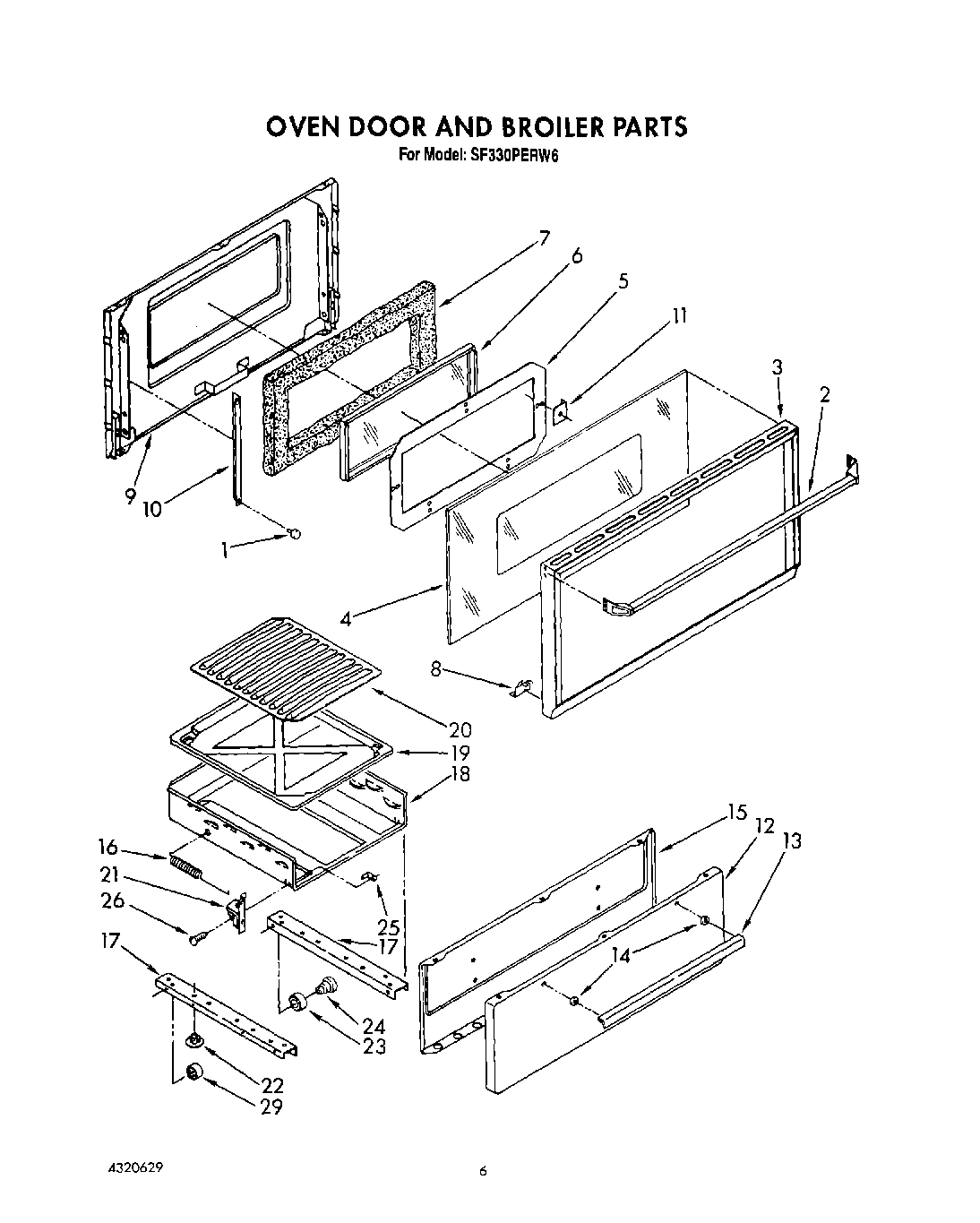 05 - OVEN DOOR AND BROILER