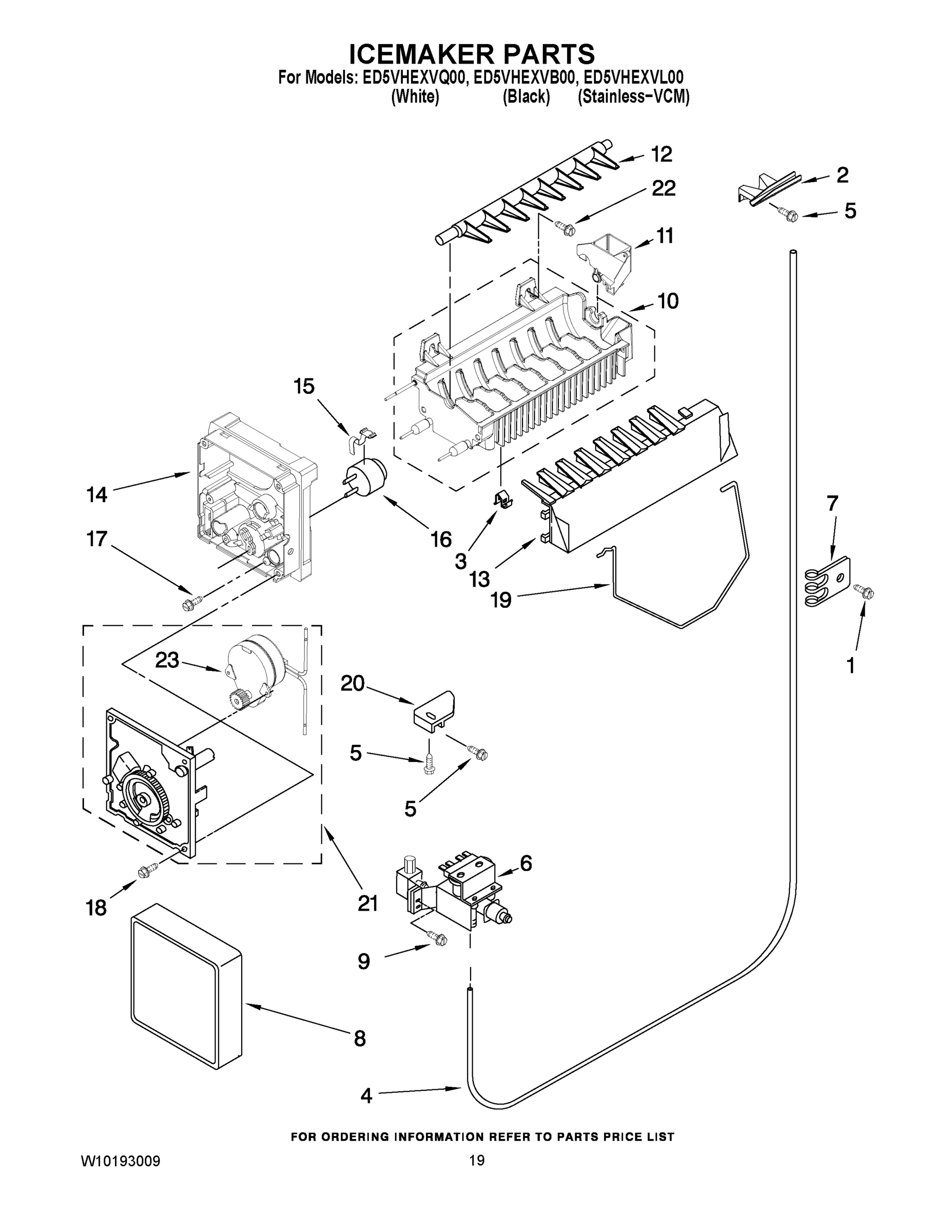 12 - ICEMAKER PARTS